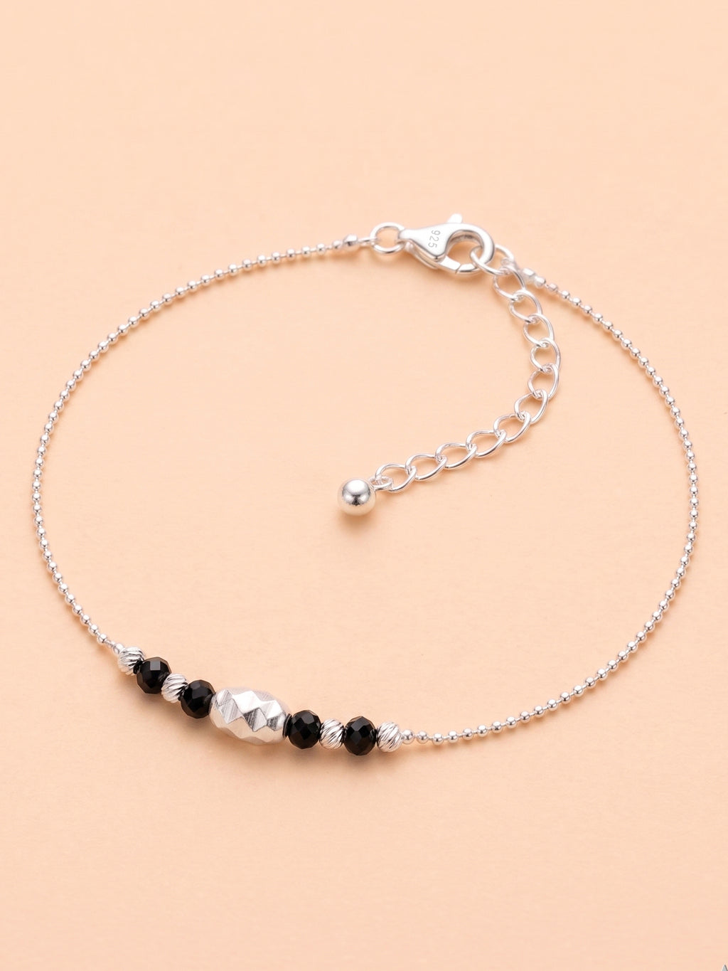 Nocturnal Prism Ball Chain Anklet