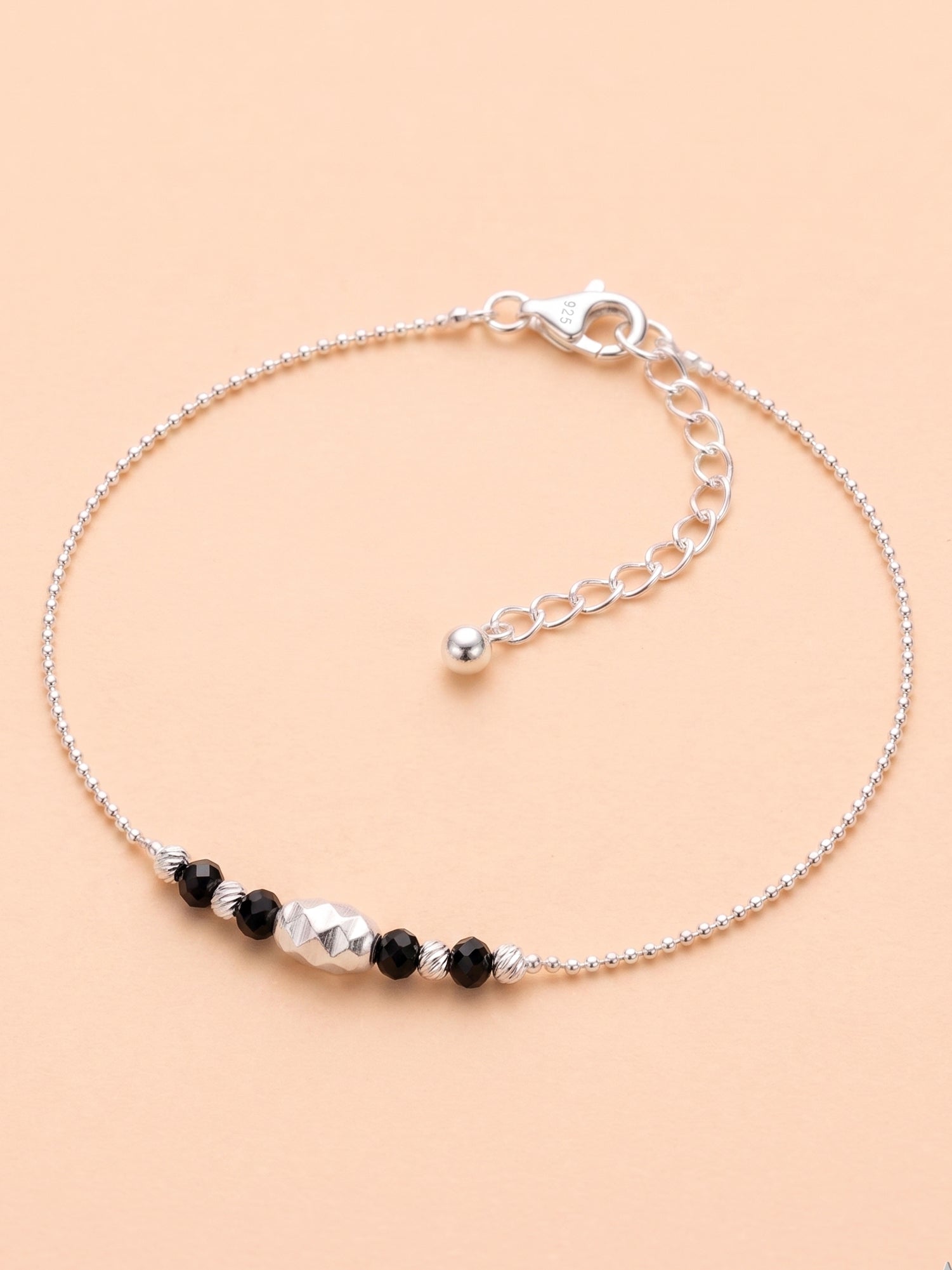 Nocturnal Prism Ball Chain Anklet