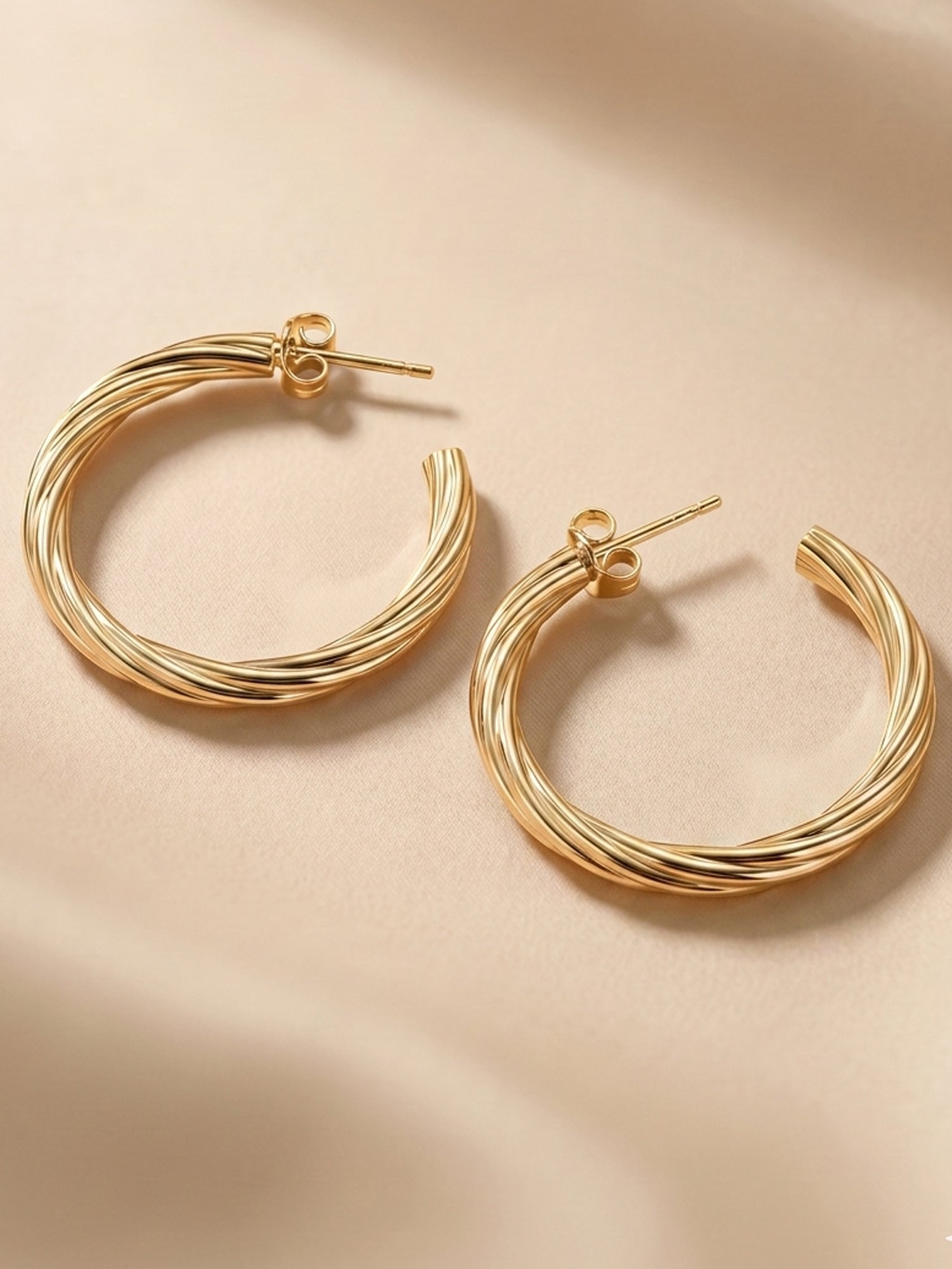 Gilded Helix C-Hoops