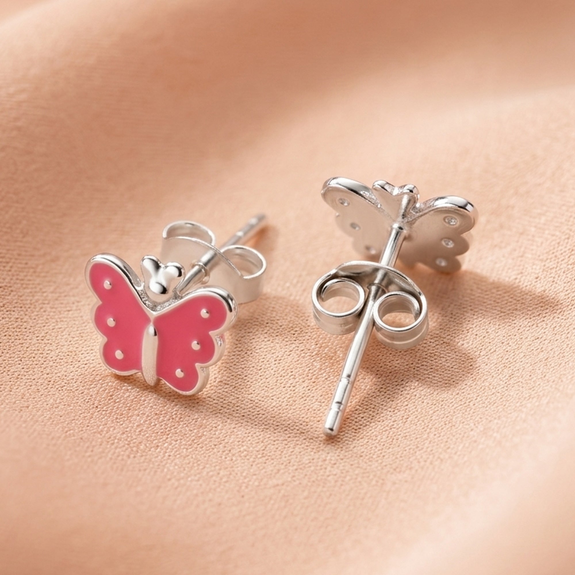 Enamel Butterfly Studs