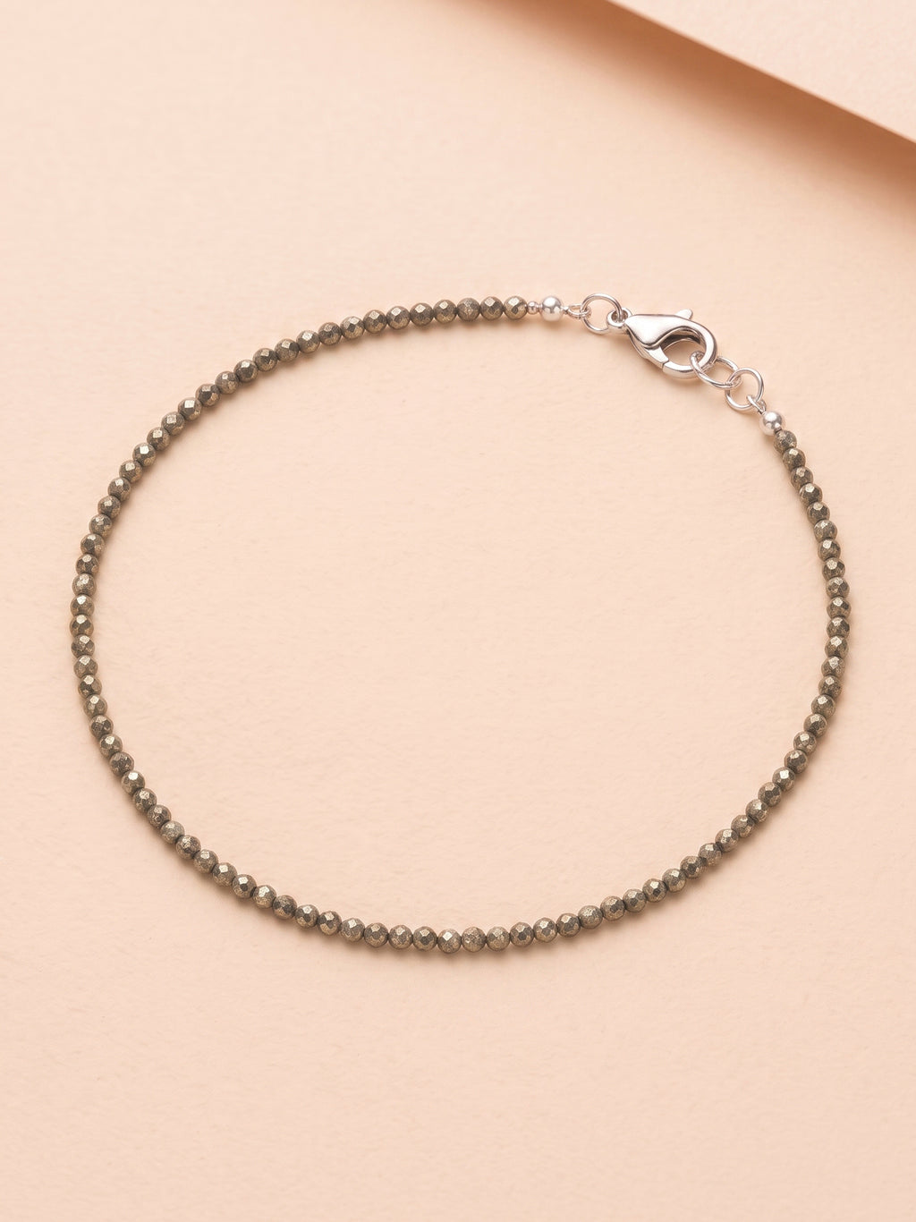 Ember Metallic Pyrite Beaded Bracelet