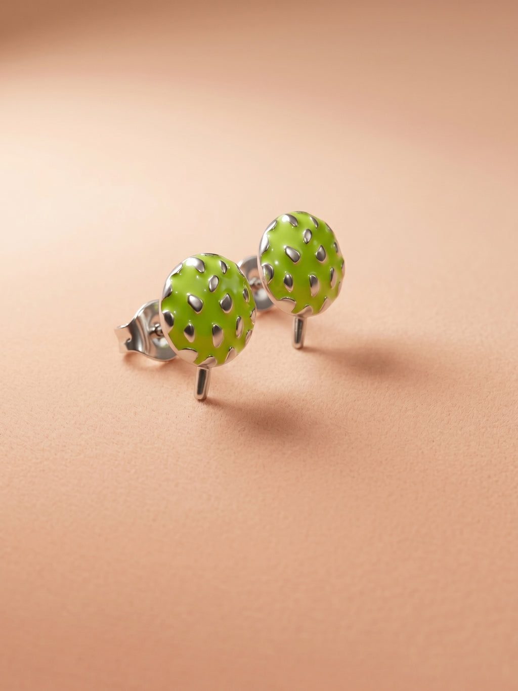 Electric Lime Custard Apple Studs