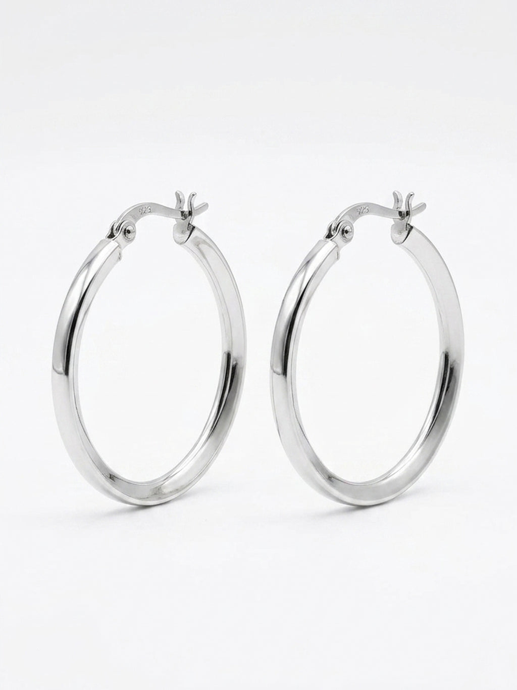 Knife-Edge Polished Hoops
