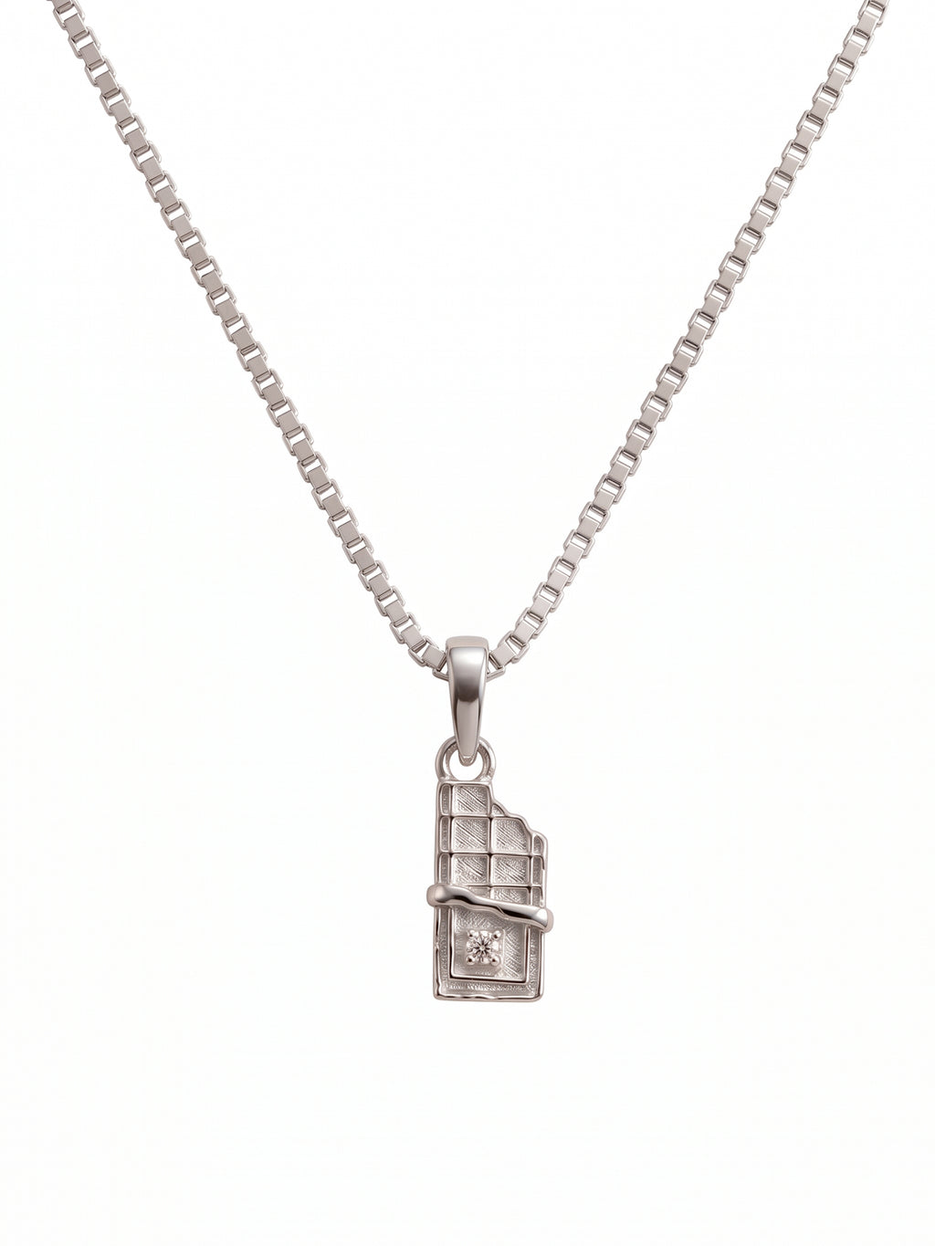 Kids Miniature Chocolate Bar Pendant Necklace