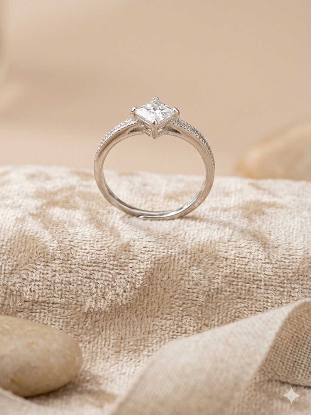 Radiant Princess Solitaire Ring