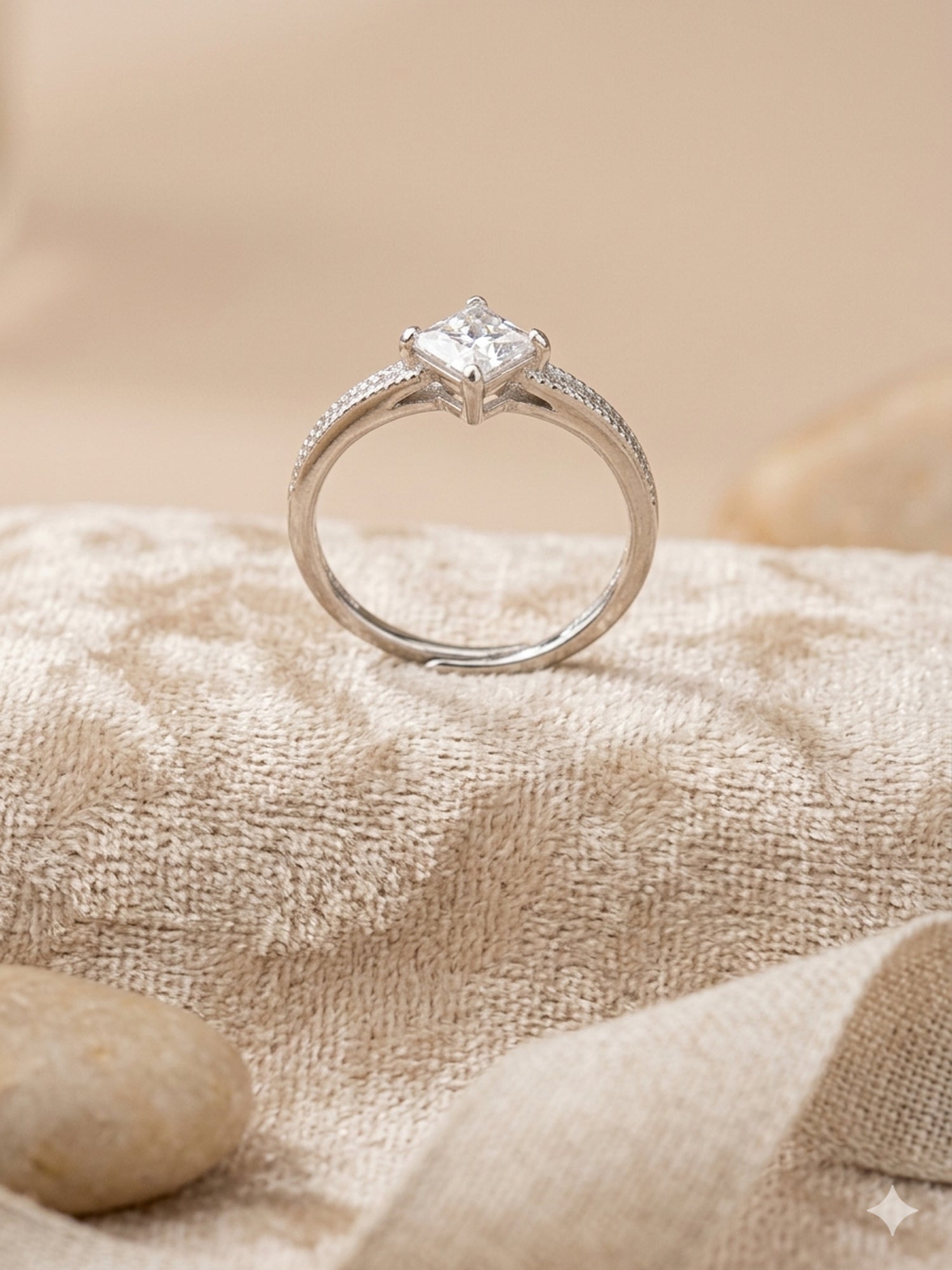 Radiant Princess Solitaire Ring