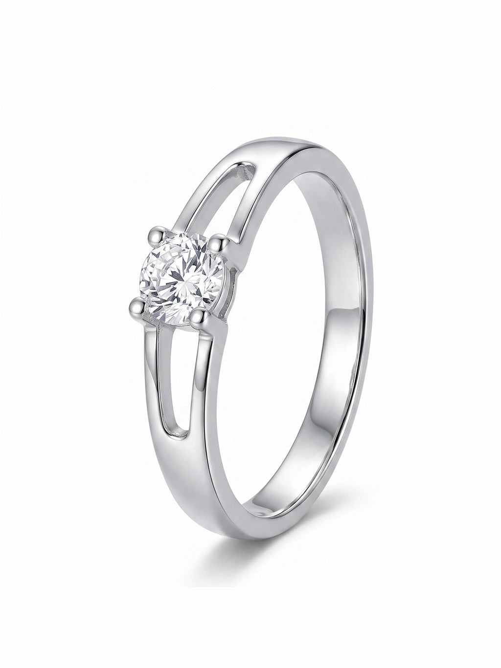 Split-Shank Solitaire Ring