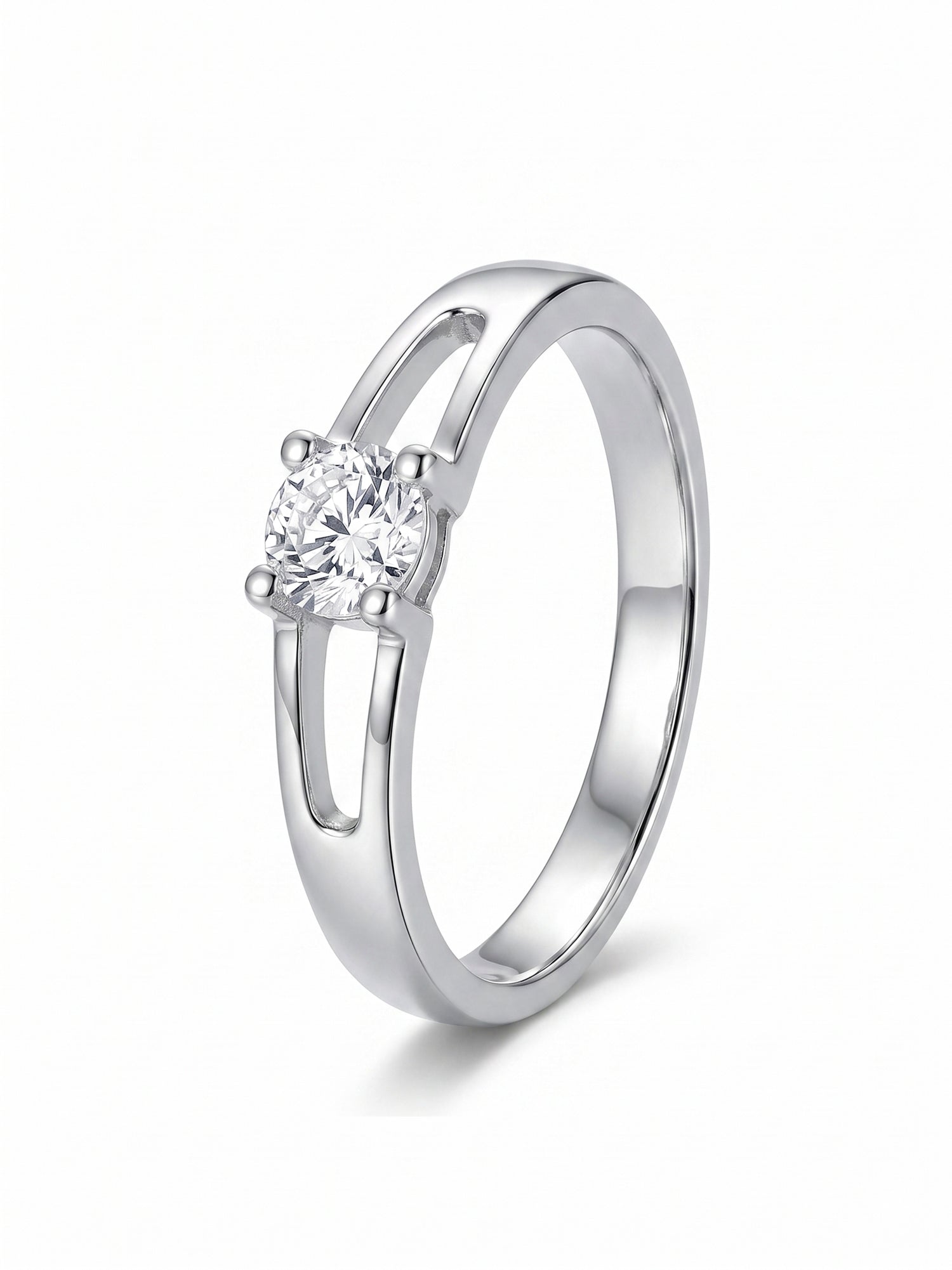 Split-Shank Solitaire Ring