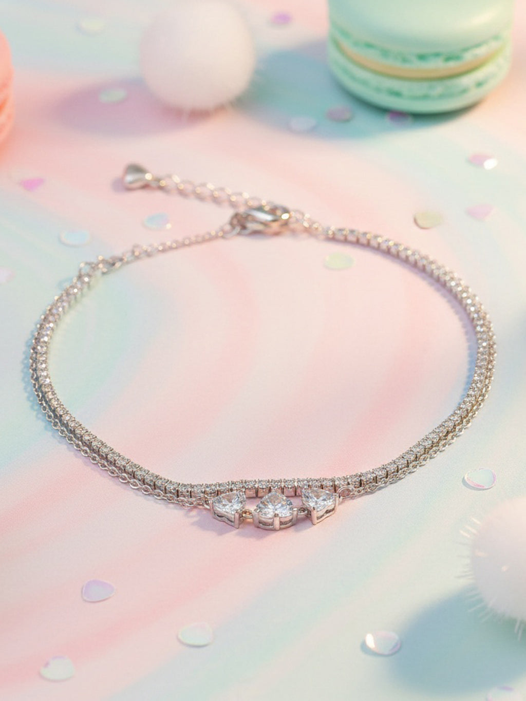 Tres Aura Tennis Bracelet