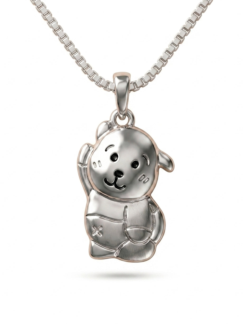 Chubby Puppy Dog Pendant Necklace for Kids