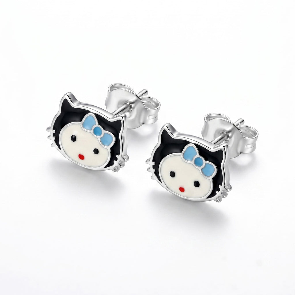Bowed Kitten Studs