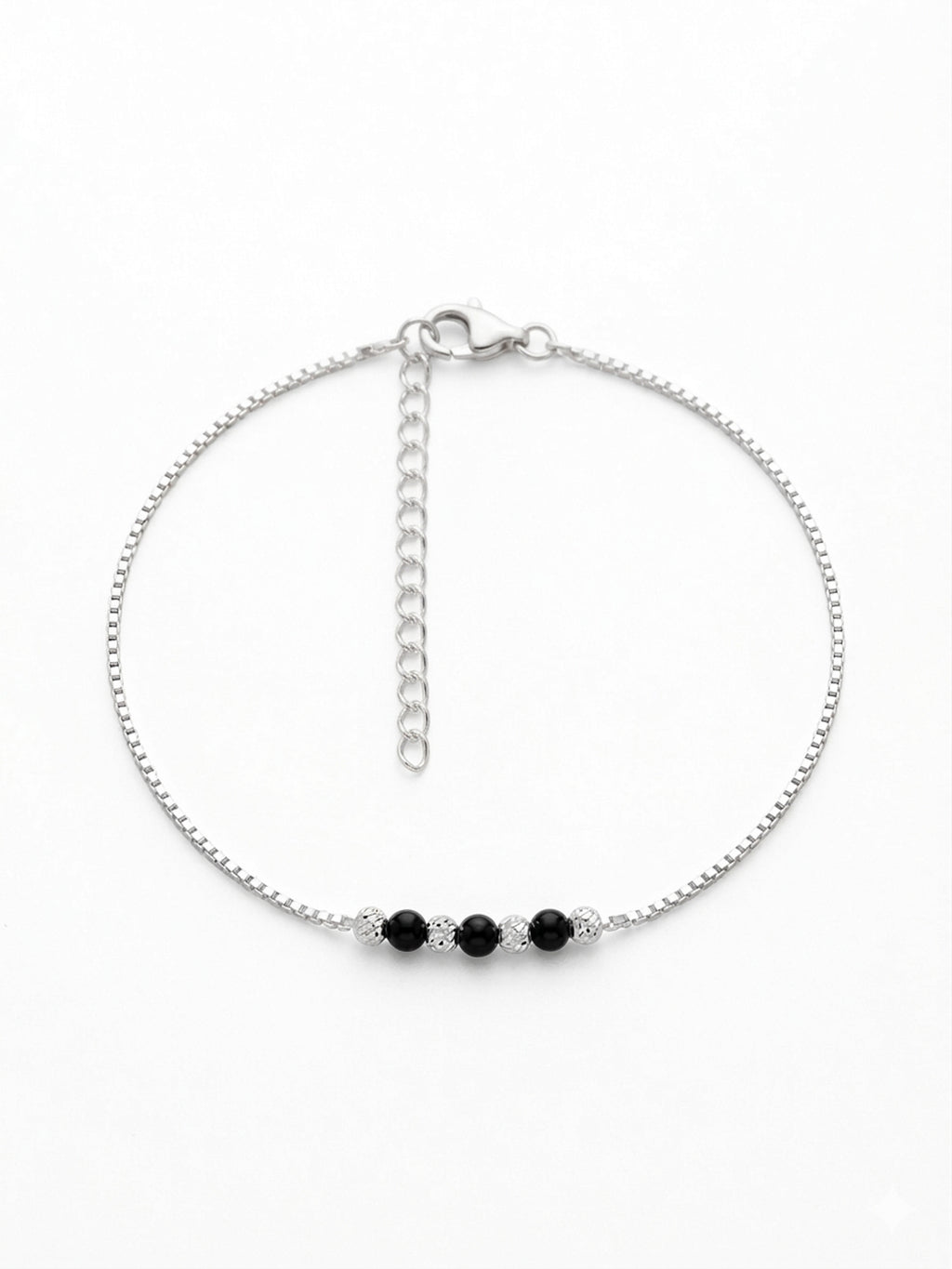 Midnight Stellar Box Chain Anklet
