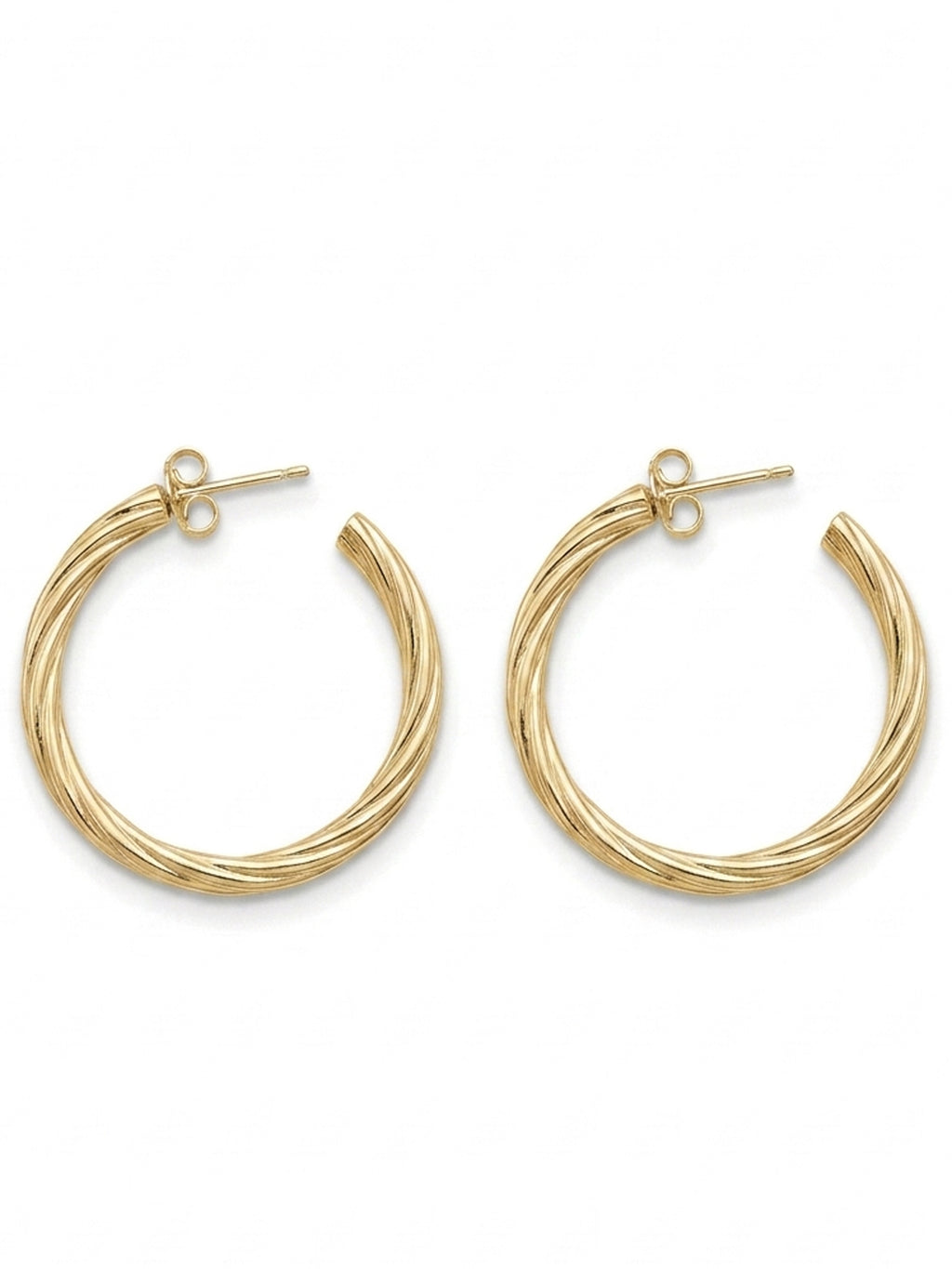 Gilded Helix C-Hoops