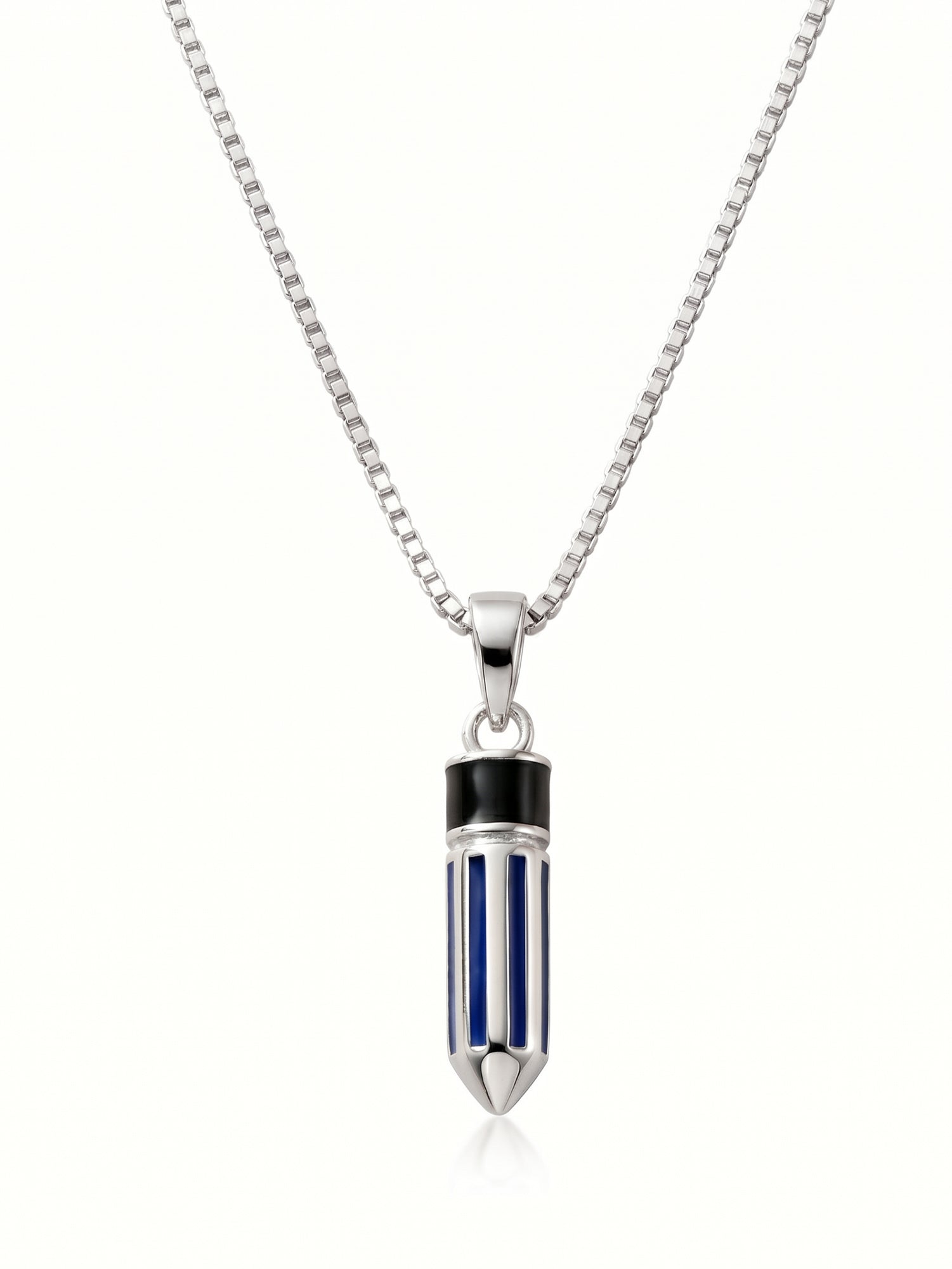 Kids Miniature Pencil Enamel Pendant Necklace