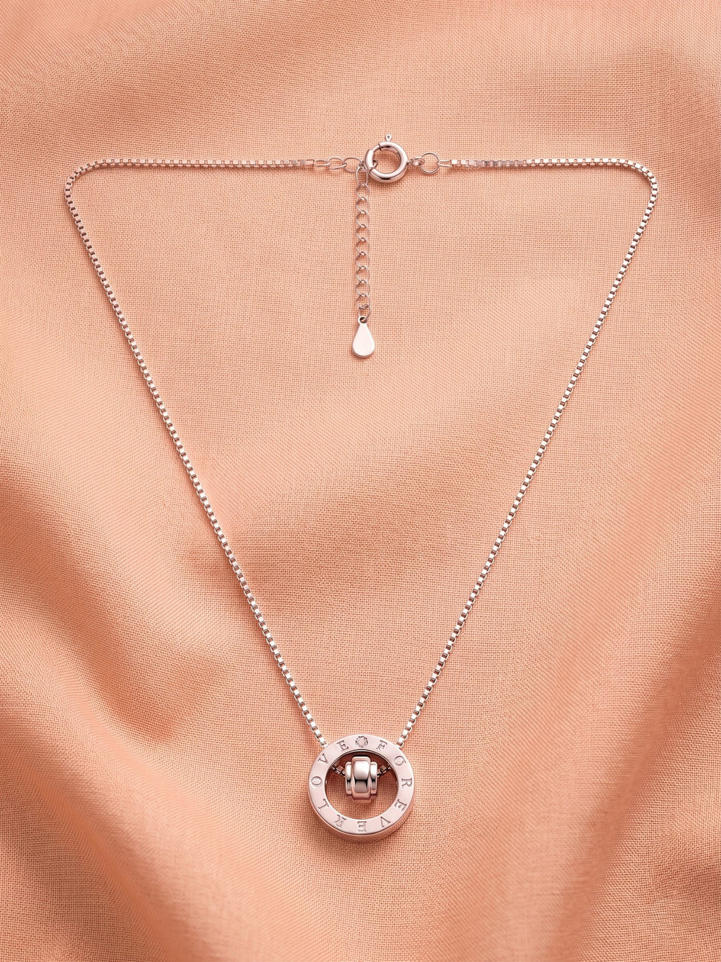 Roseate "Love Forever" Interlocking Ring Necklace