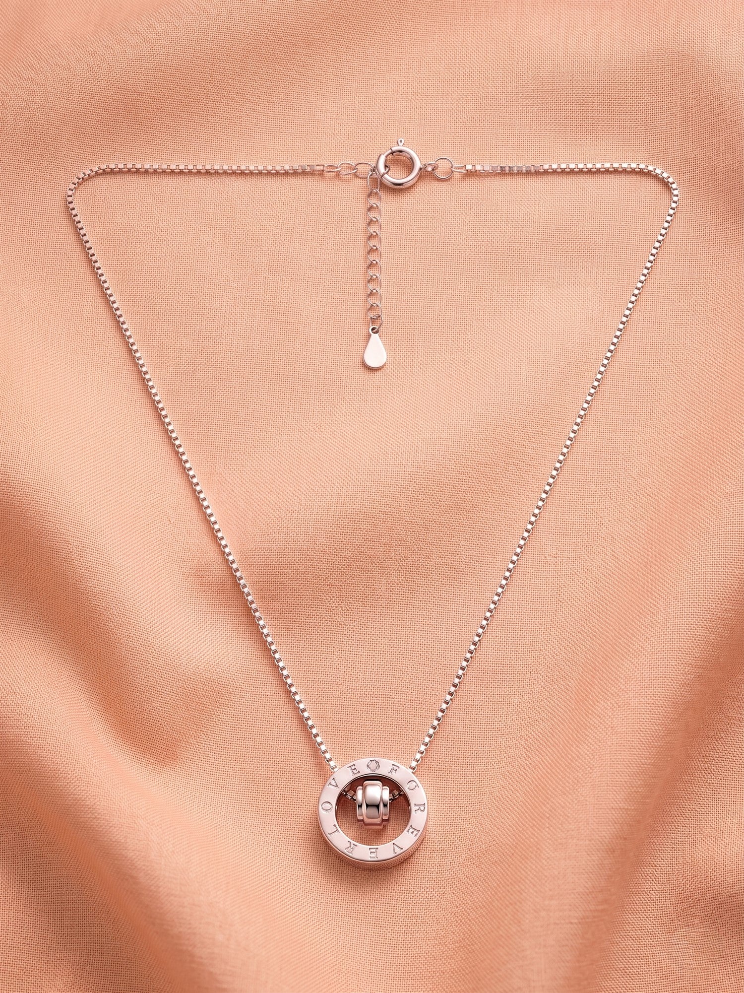 Roseate "Love Forever" Interlocking Ring Necklace