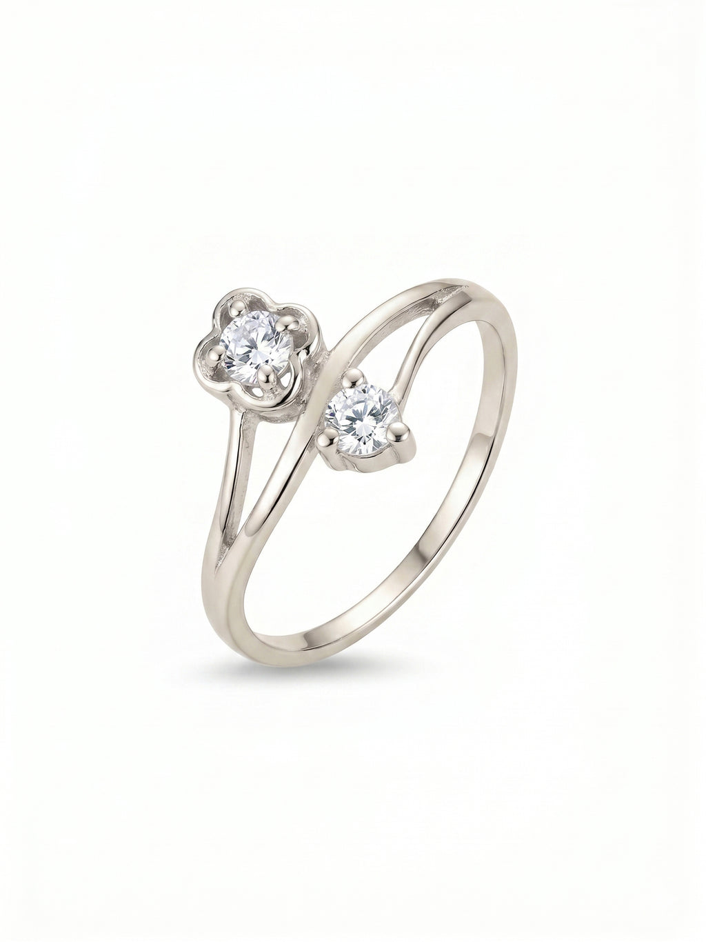 Clover Duo Bypass Ring