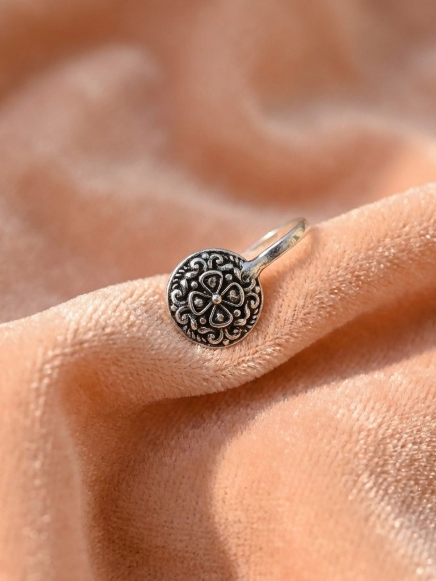 Ornate Mandala Nose Pin
