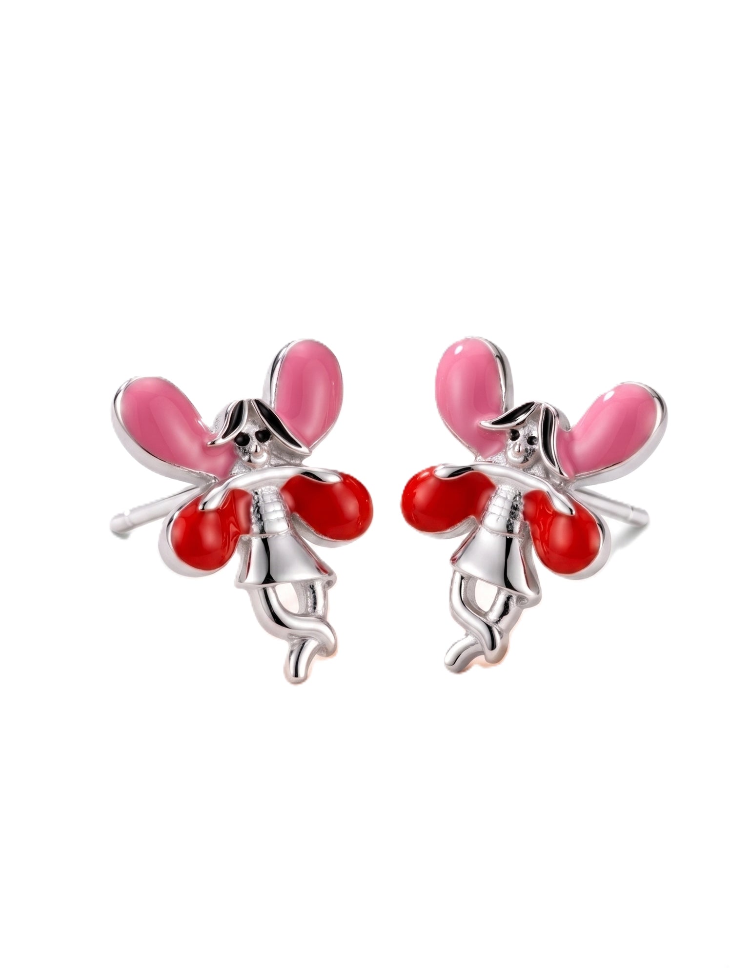 Pink & Red Enchanted Fairy Studs