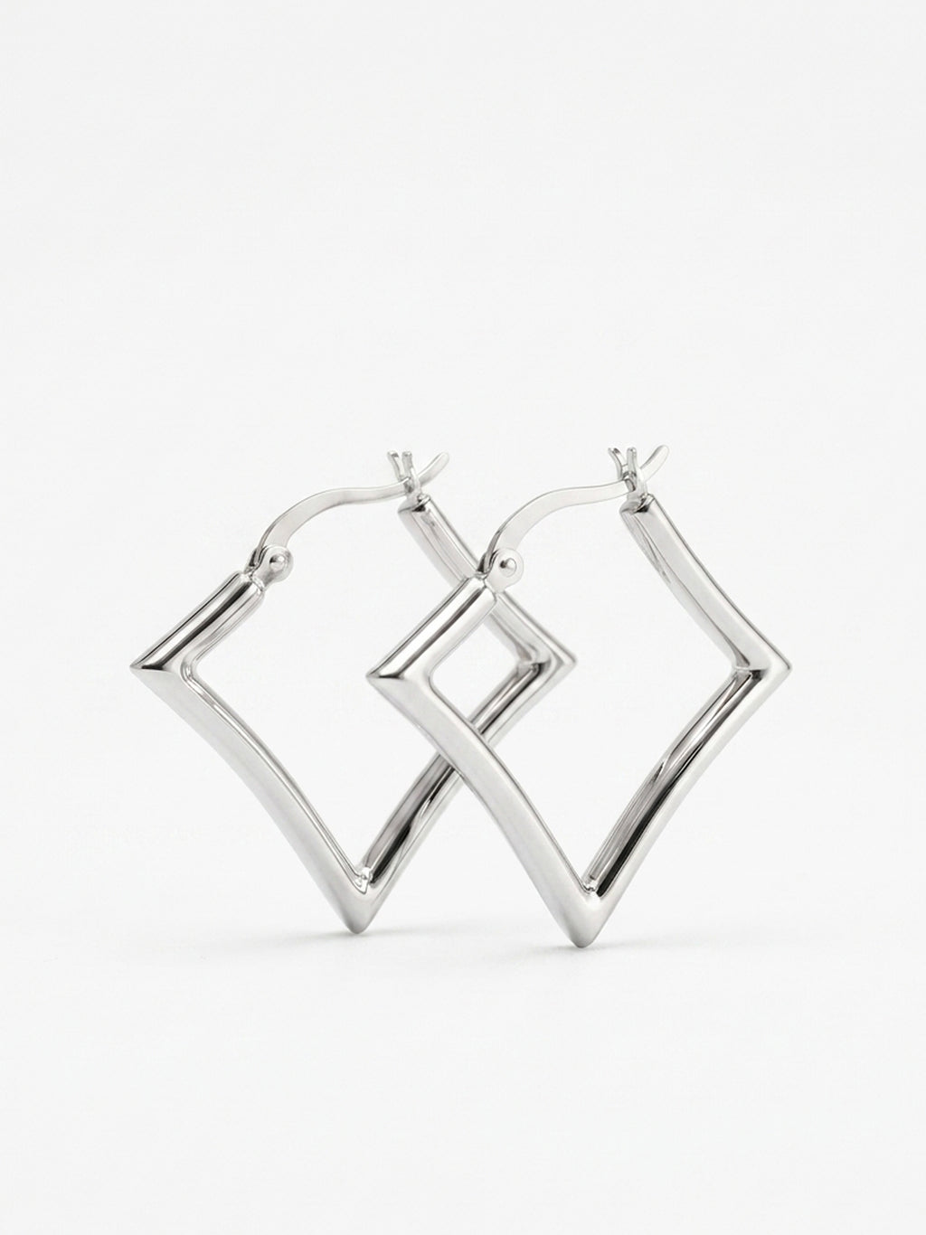 Geometric Square Hoop Earrings