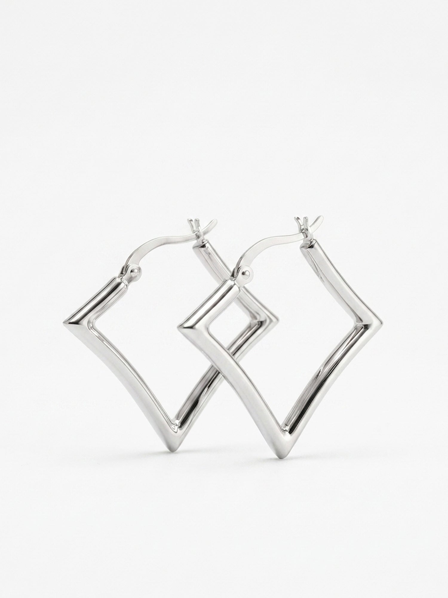 Geometric Square Hoop Earrings