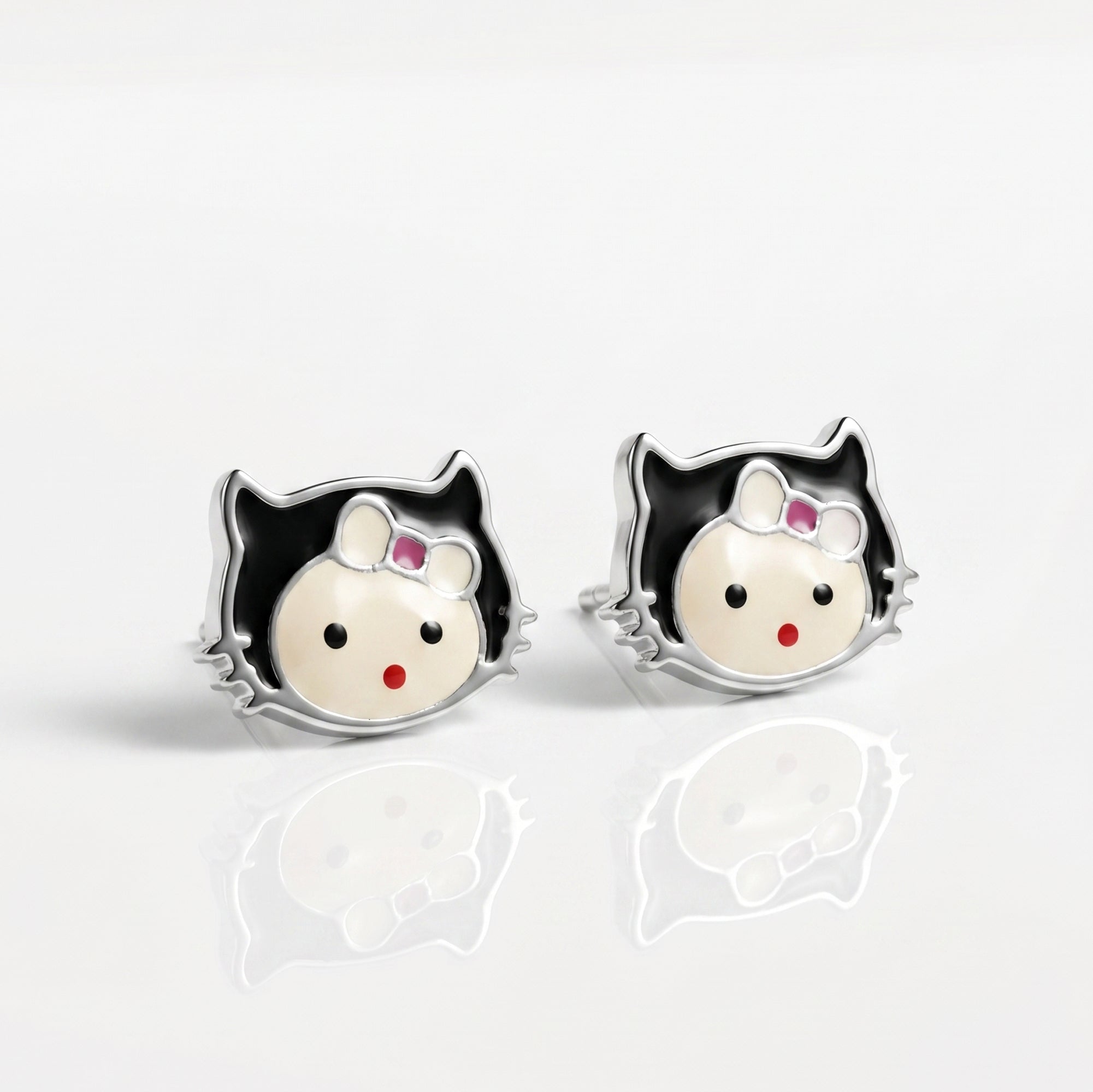 Bowed Kitten Studs