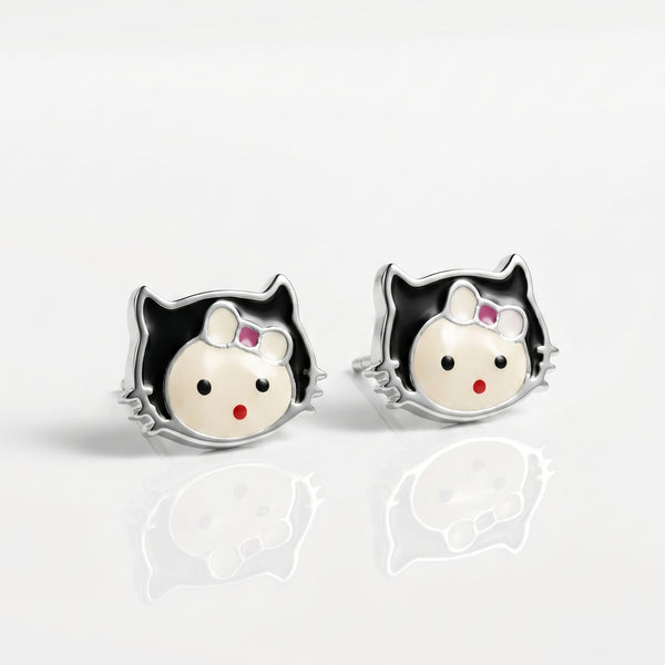 Bowed Kitten Studs