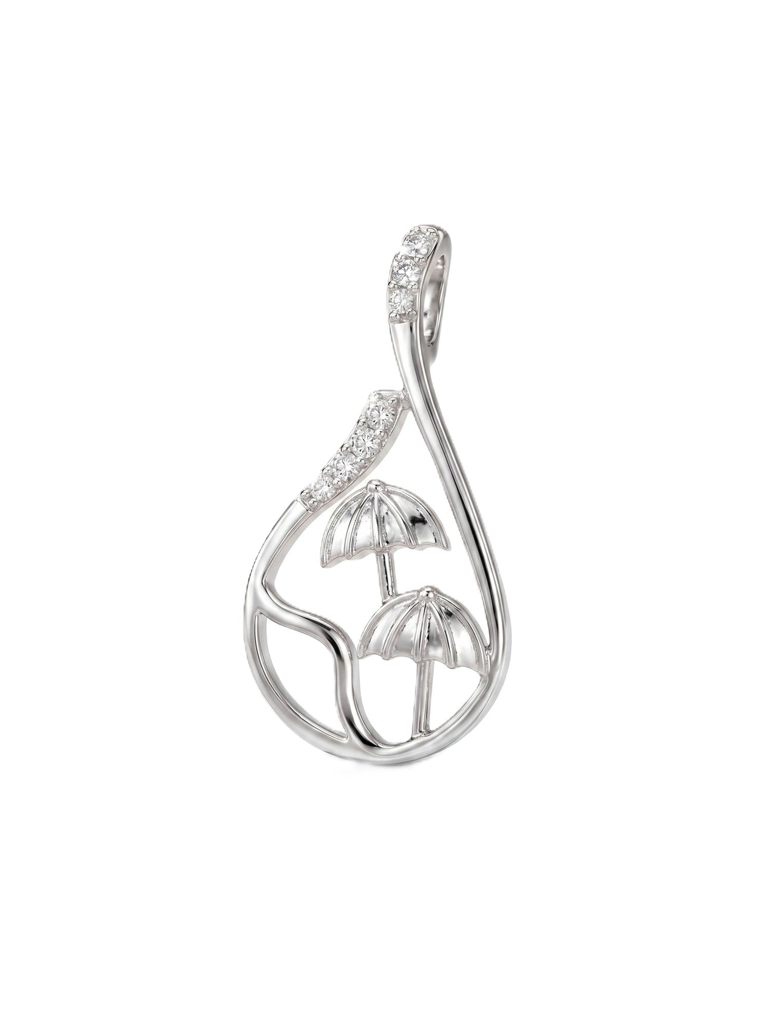 Enchanted Mushroom Teardrop Pendant
