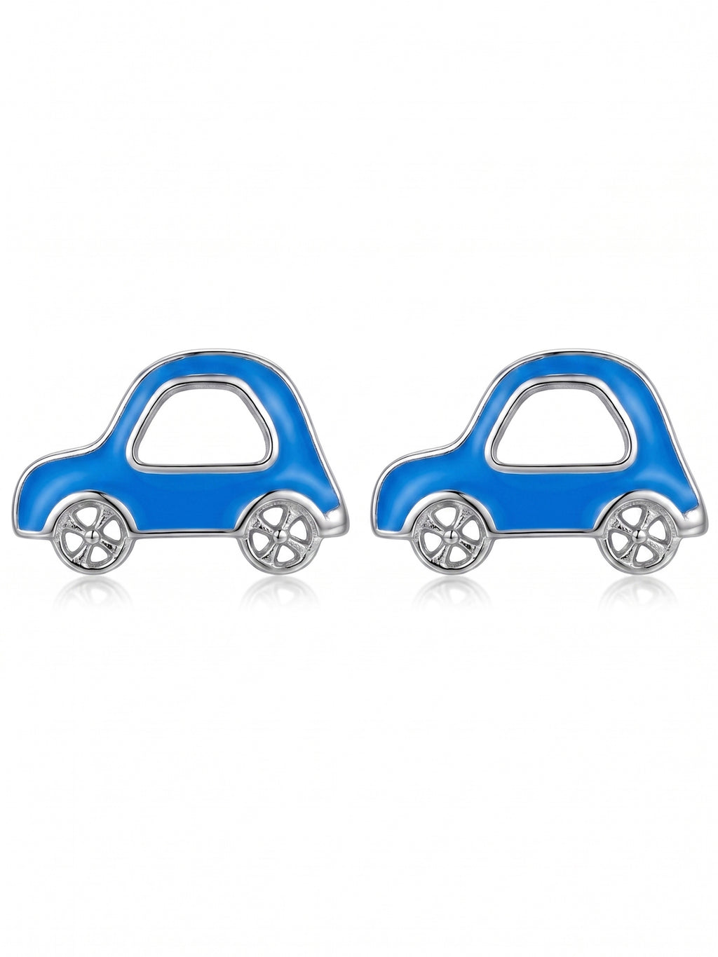 Speedy Azure Beetle Studs