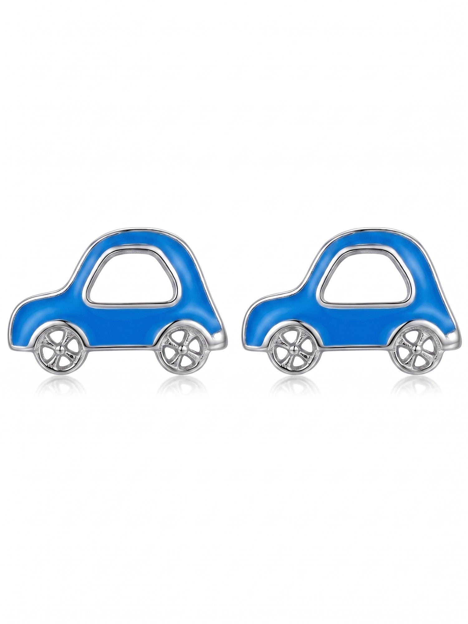 Speedy Azure Beetle Studs