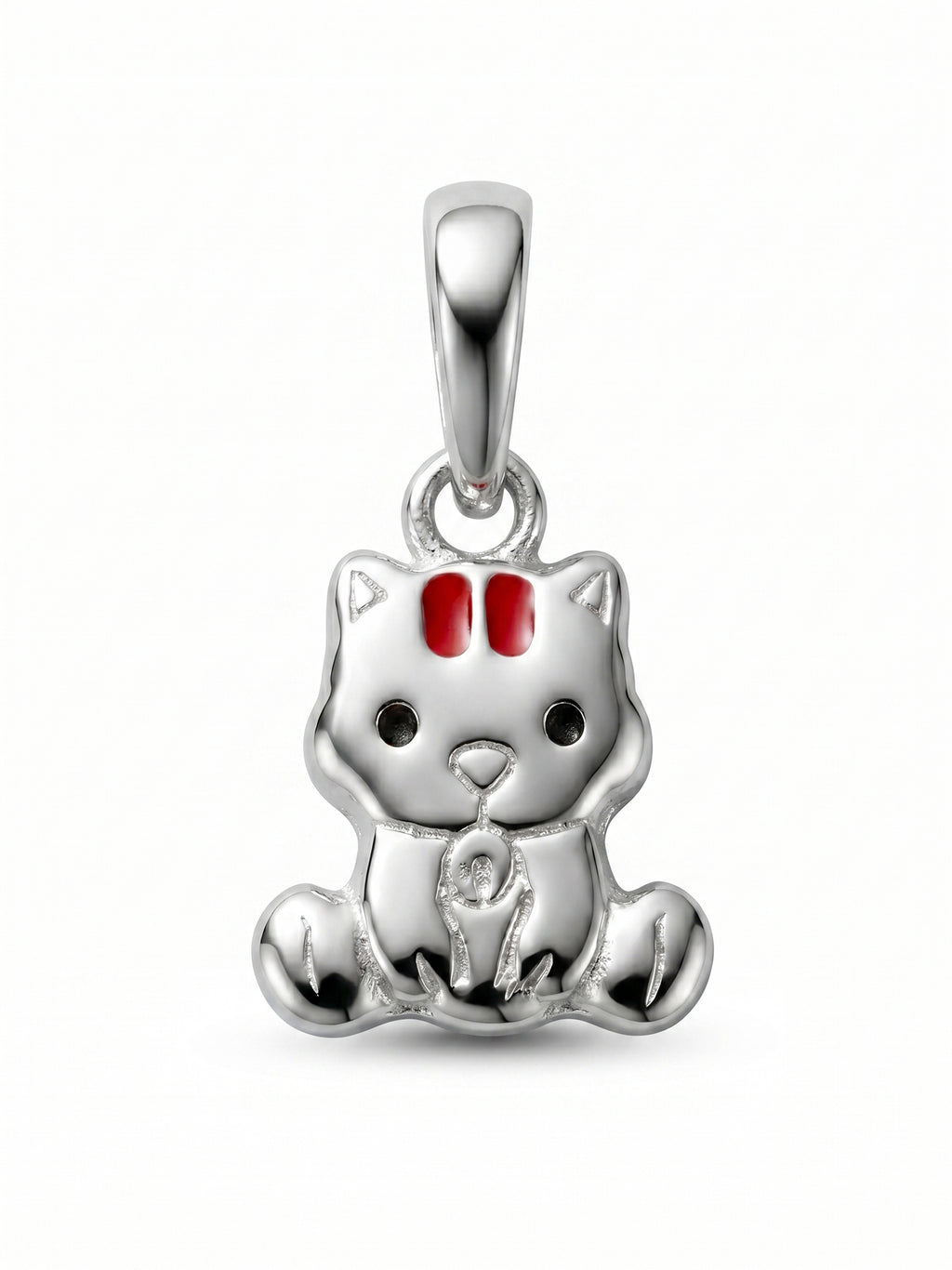 Kids Red Accent Chibi Squirrel Pendant