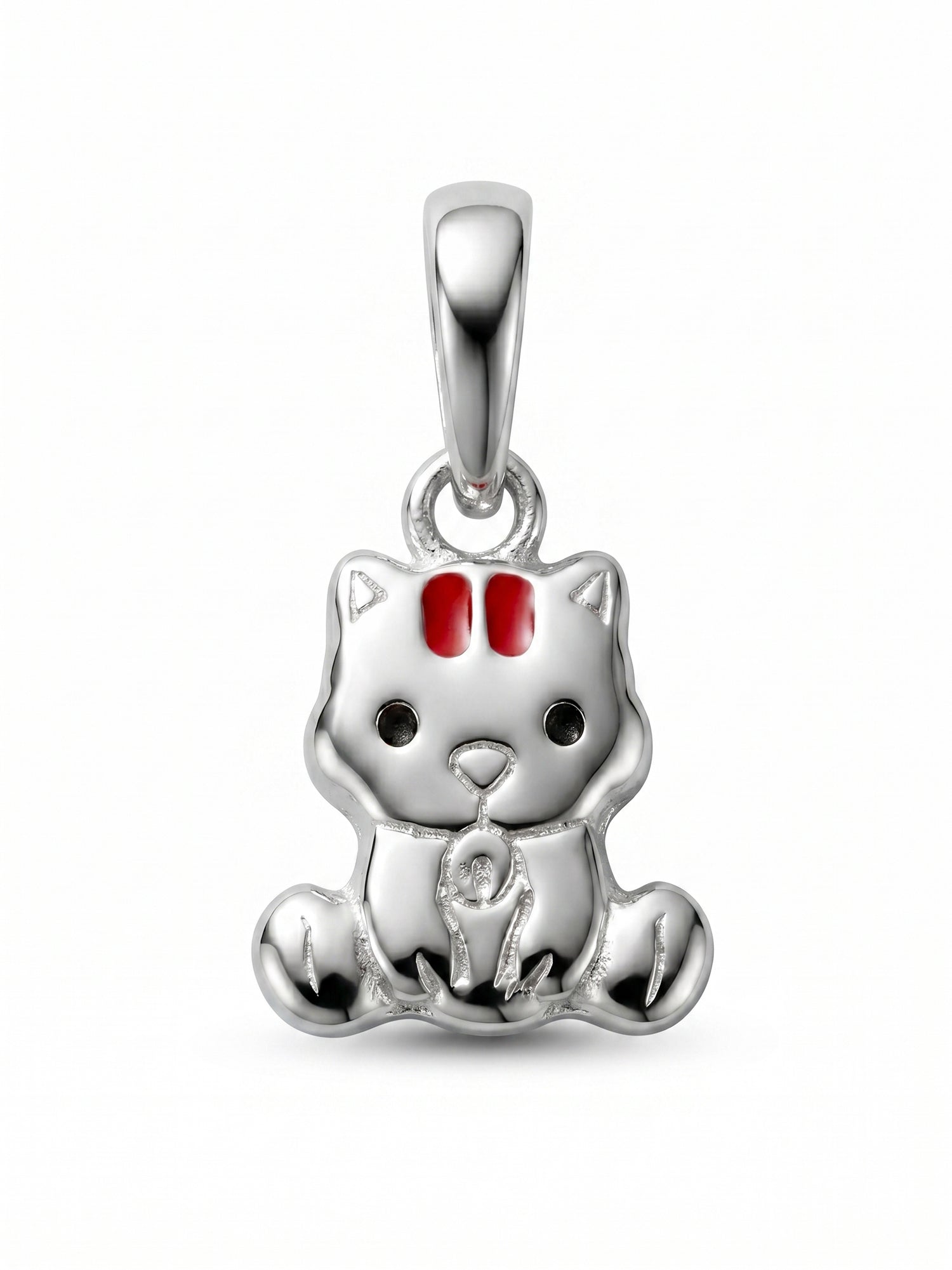 Kids Red Accent Chibi Squirrel Pendant