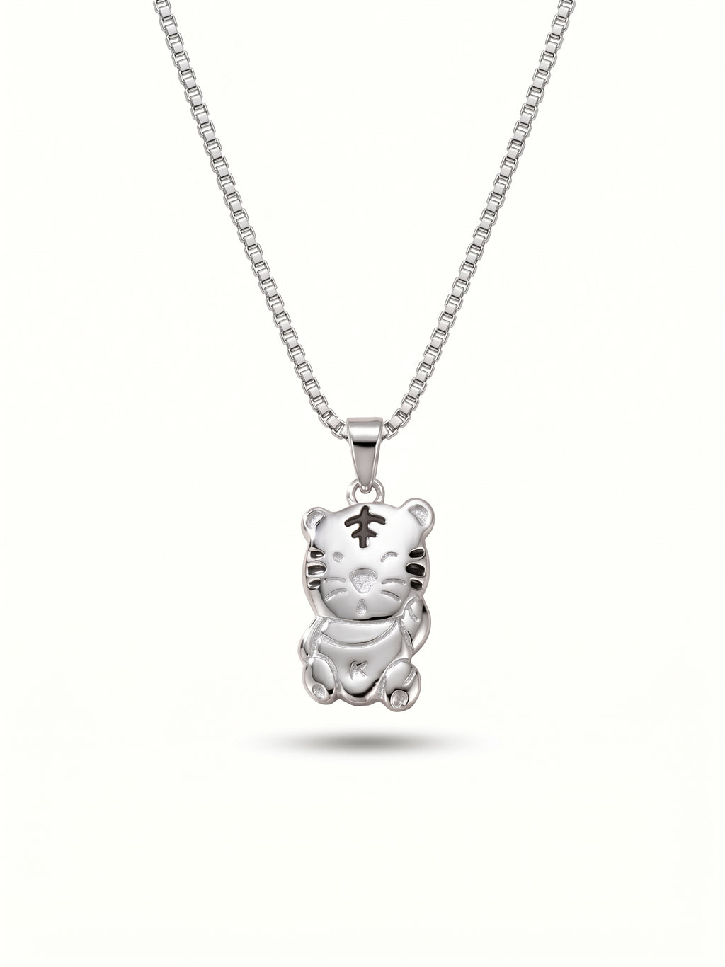 Chubby Baby Tiger Pendant Necklace for Kids