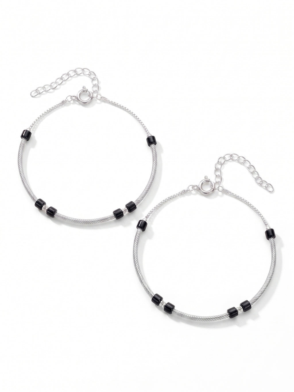 Linear Vortex Nazaria Anklet Pair