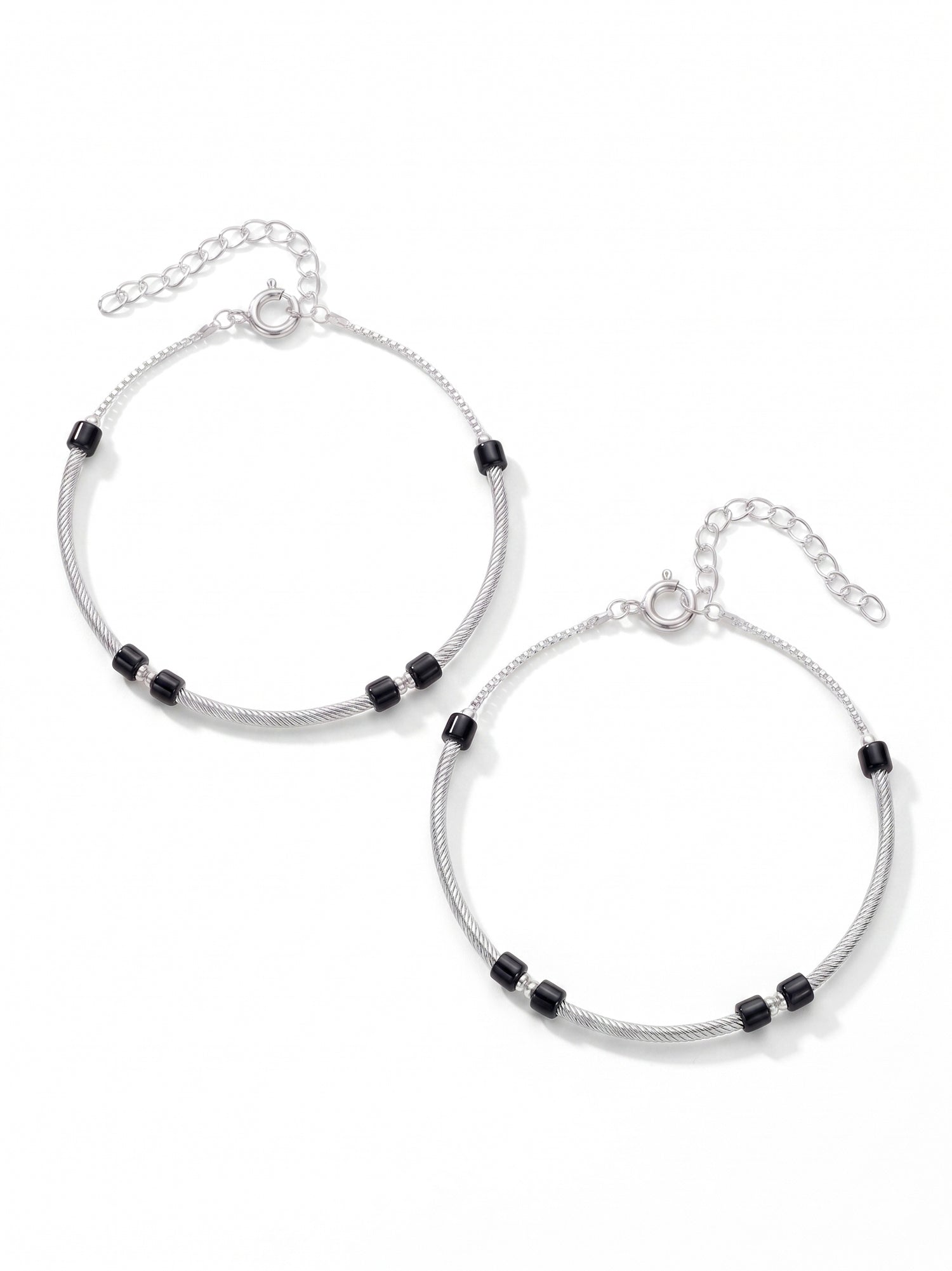 Linear Vortex Nazaria Anklet Pair