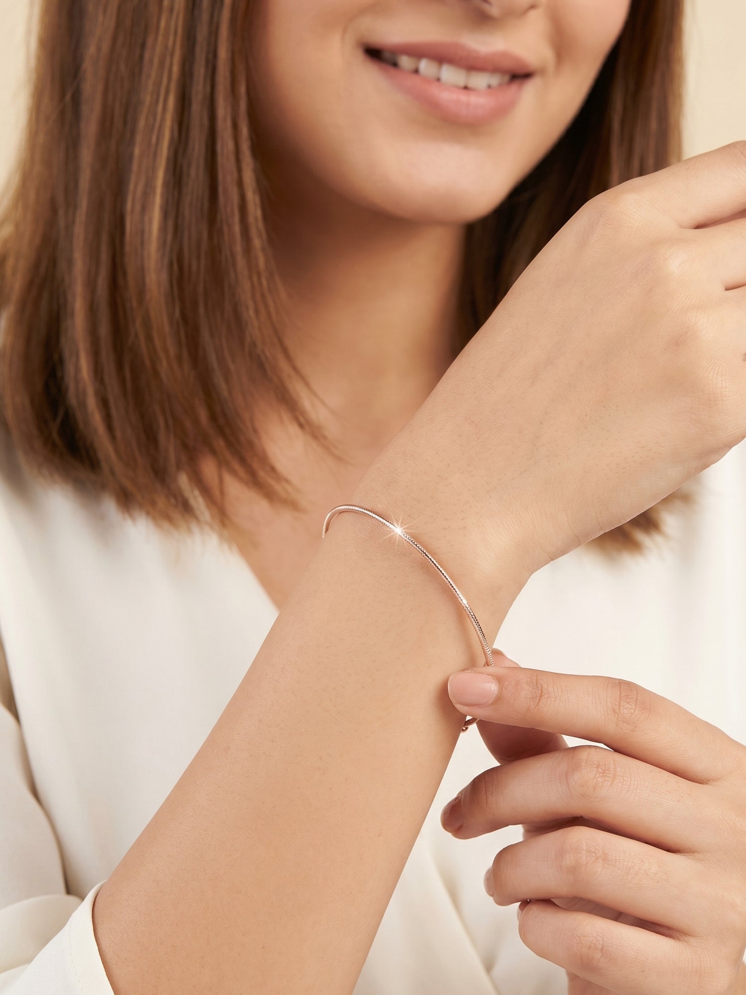 Rose Gilded Snake Bracelet