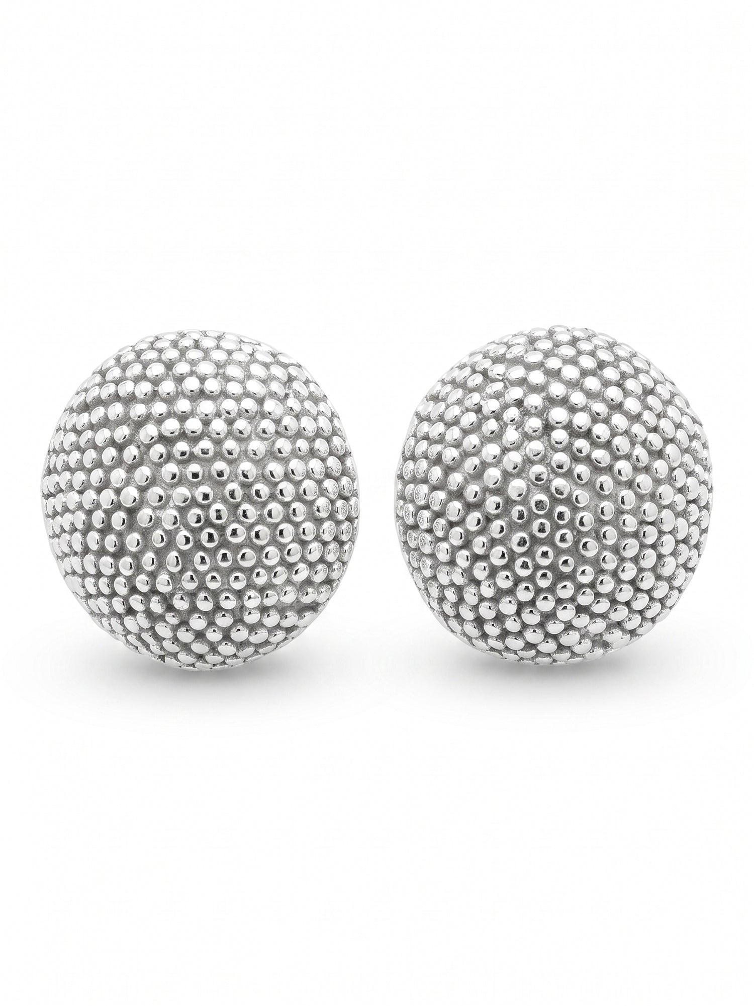 Granulated Orb Sculptural Studs