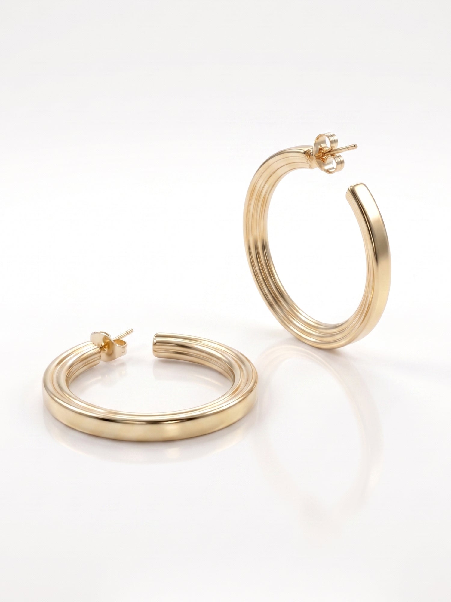 Gilded Minimalist C-Hoops