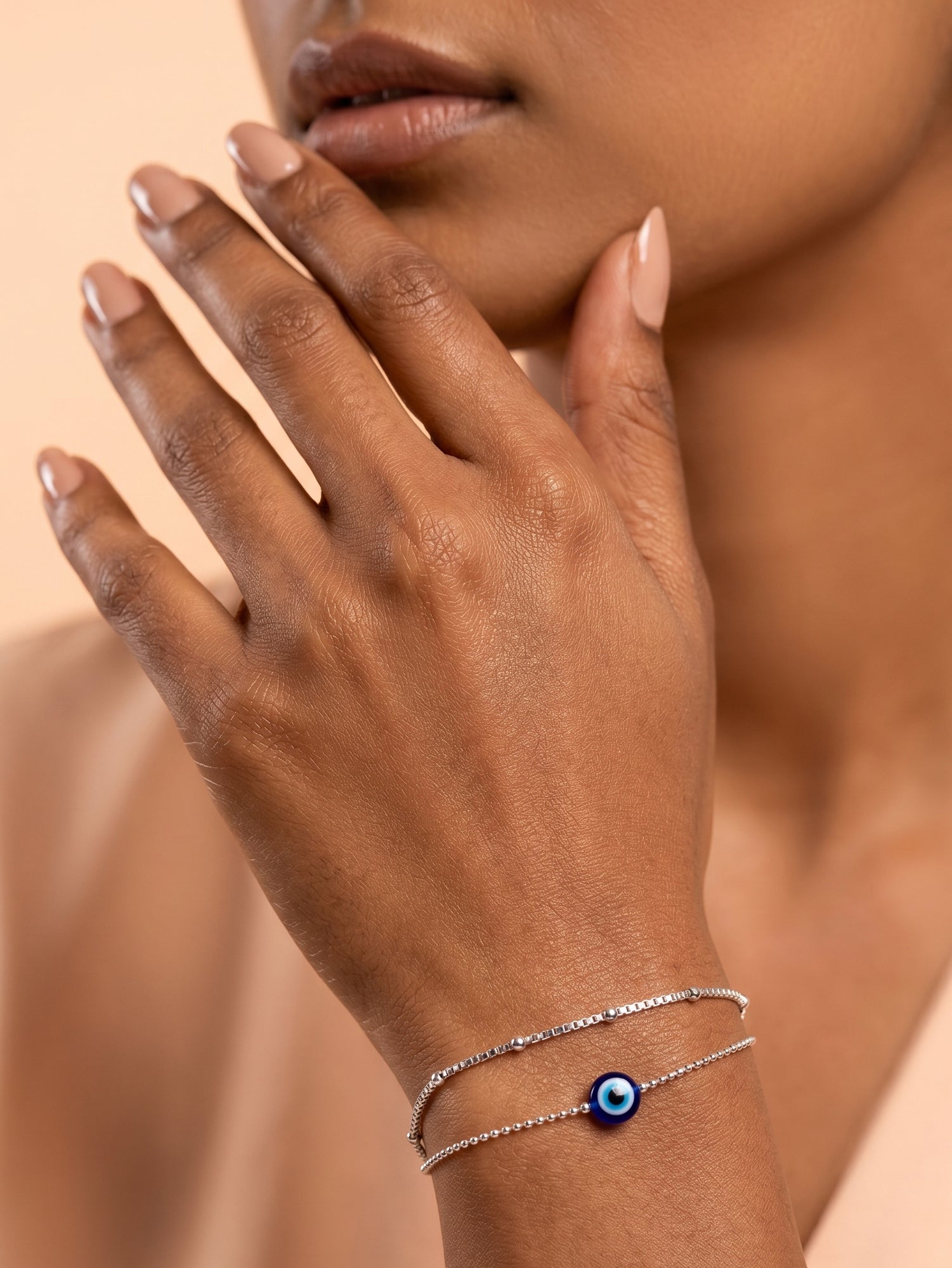 Double-Strand Evil Eye Protection Bracelet