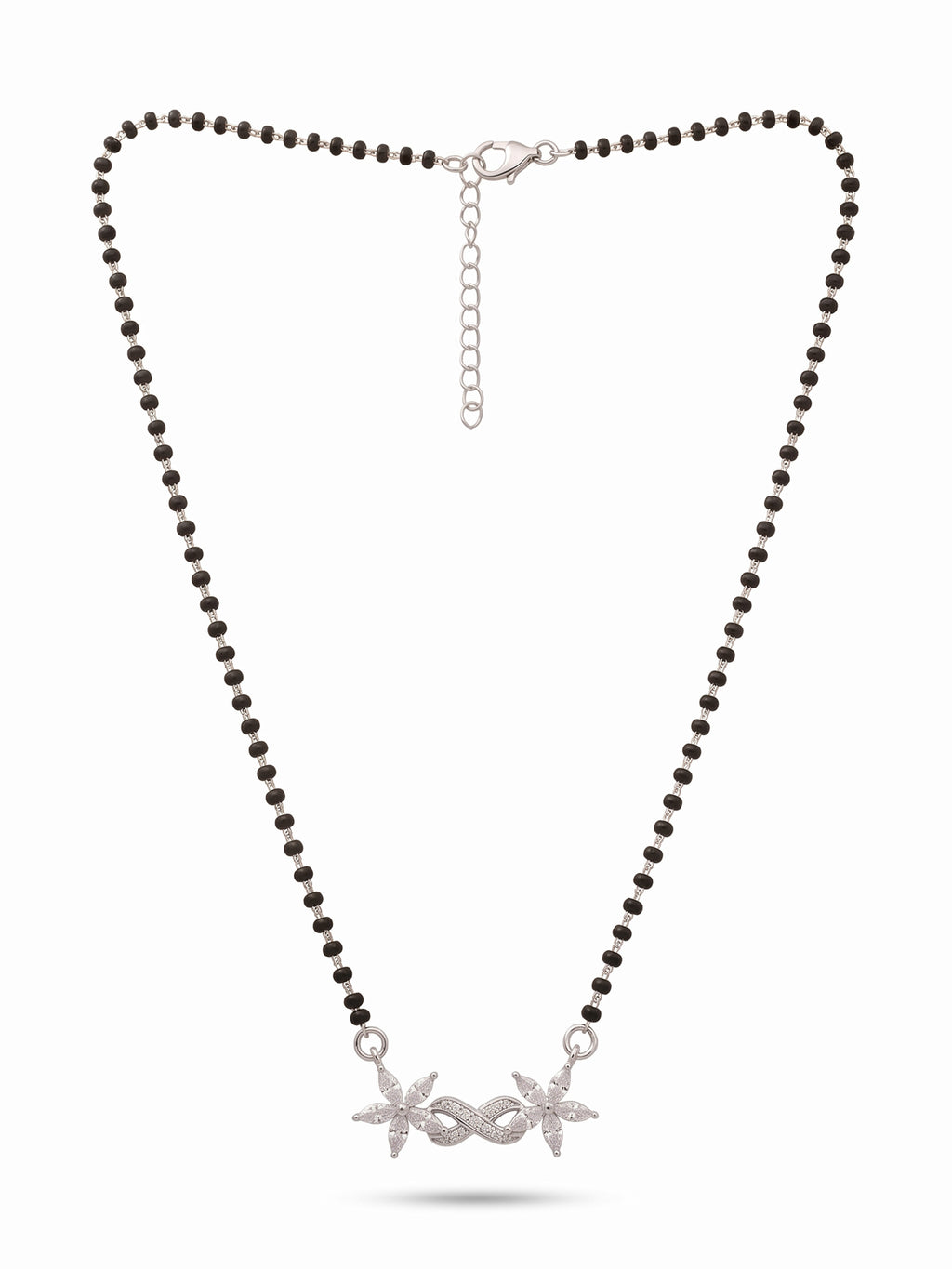 CZ Floral Infinity Mangalsutra
