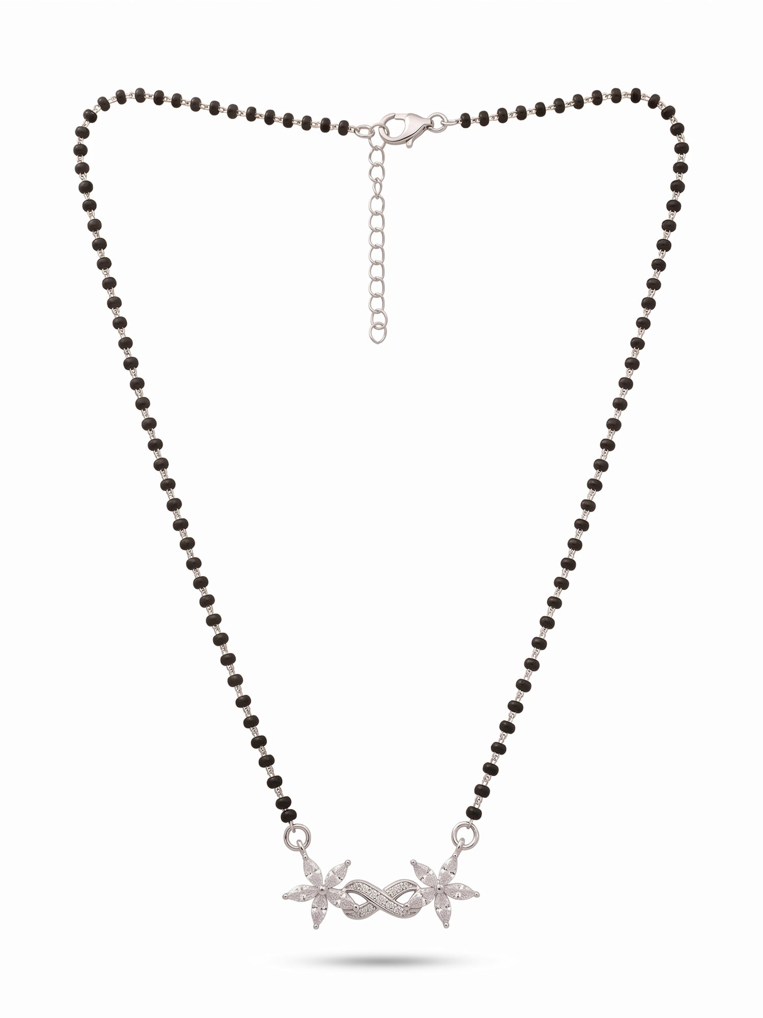 CZ Floral Infinity Mangalsutra