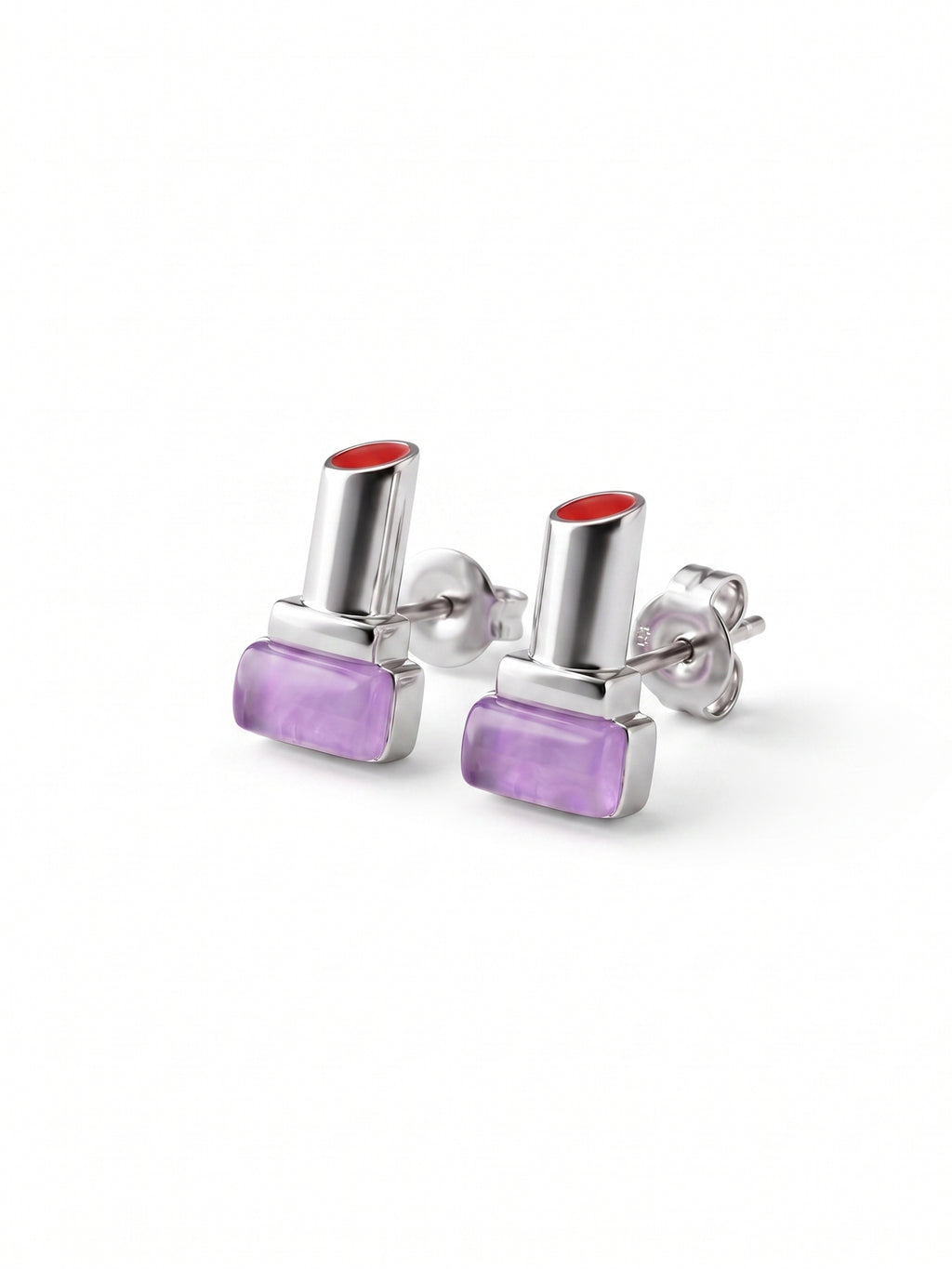 Purple Glamour Lipstick Studs