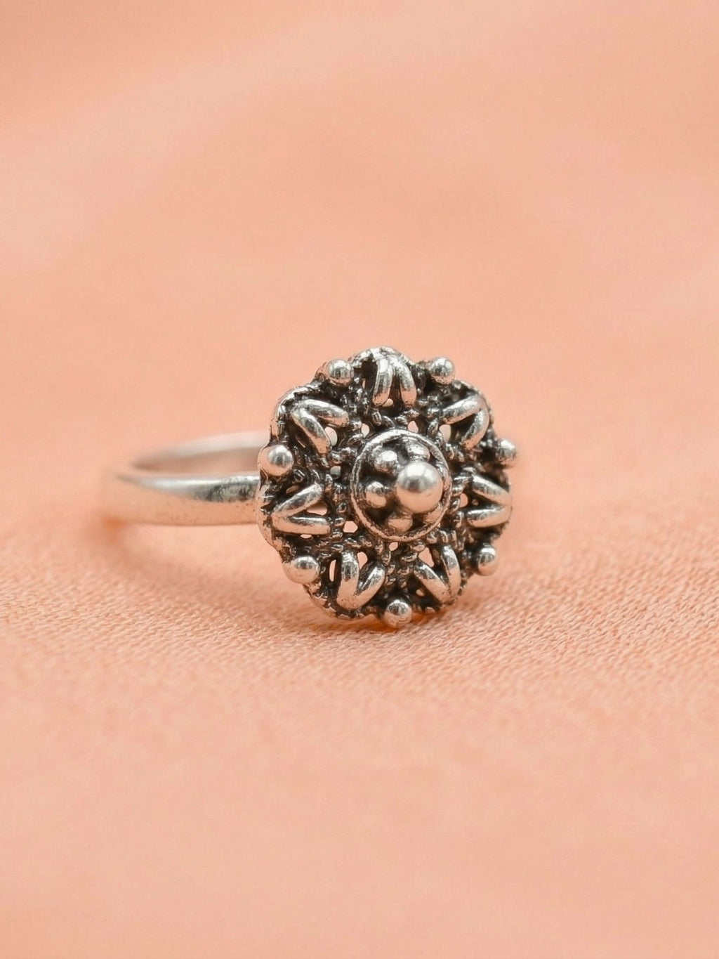 Antique Sunflower Nose Pin