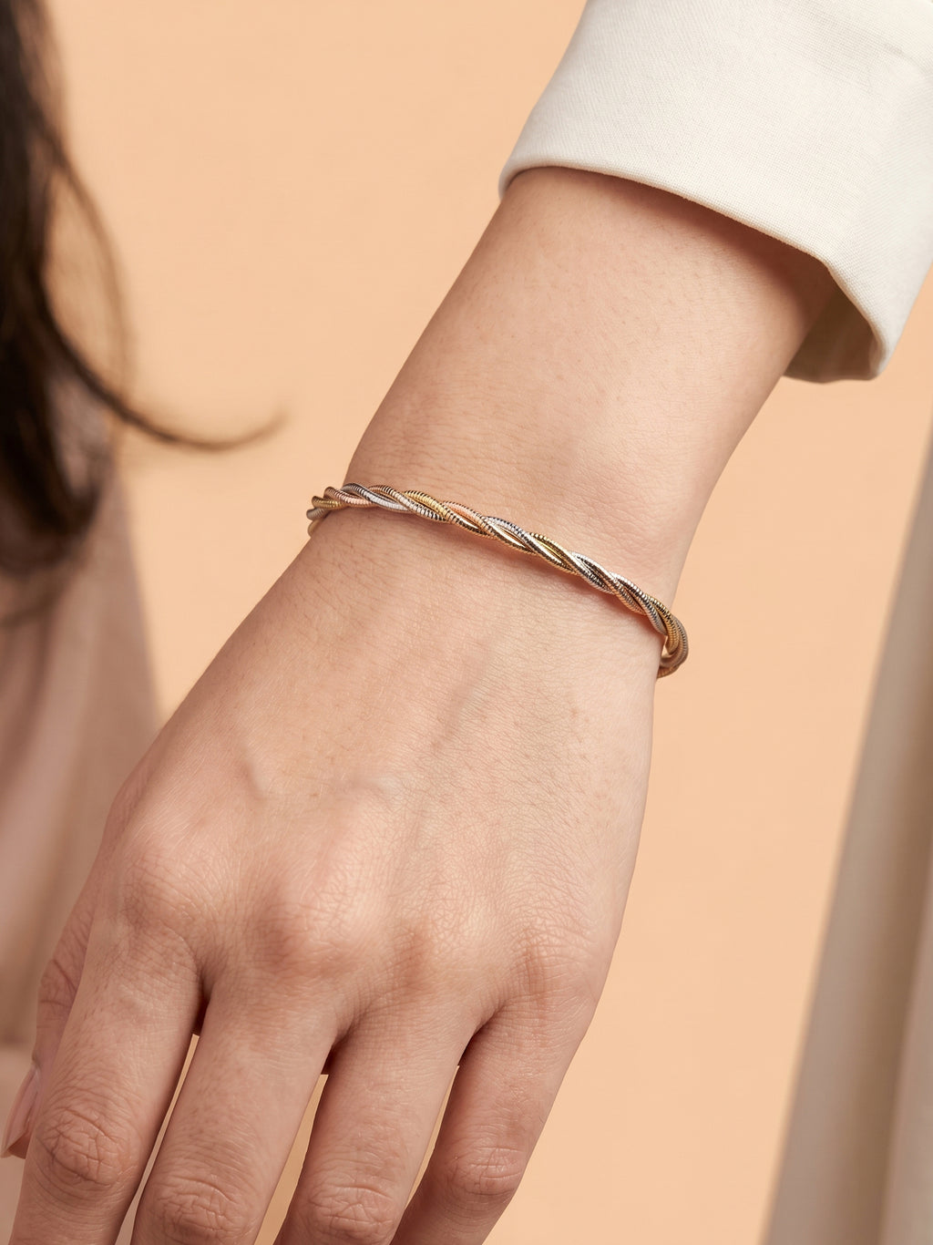 Tricolor Twisted Rope Bracelet