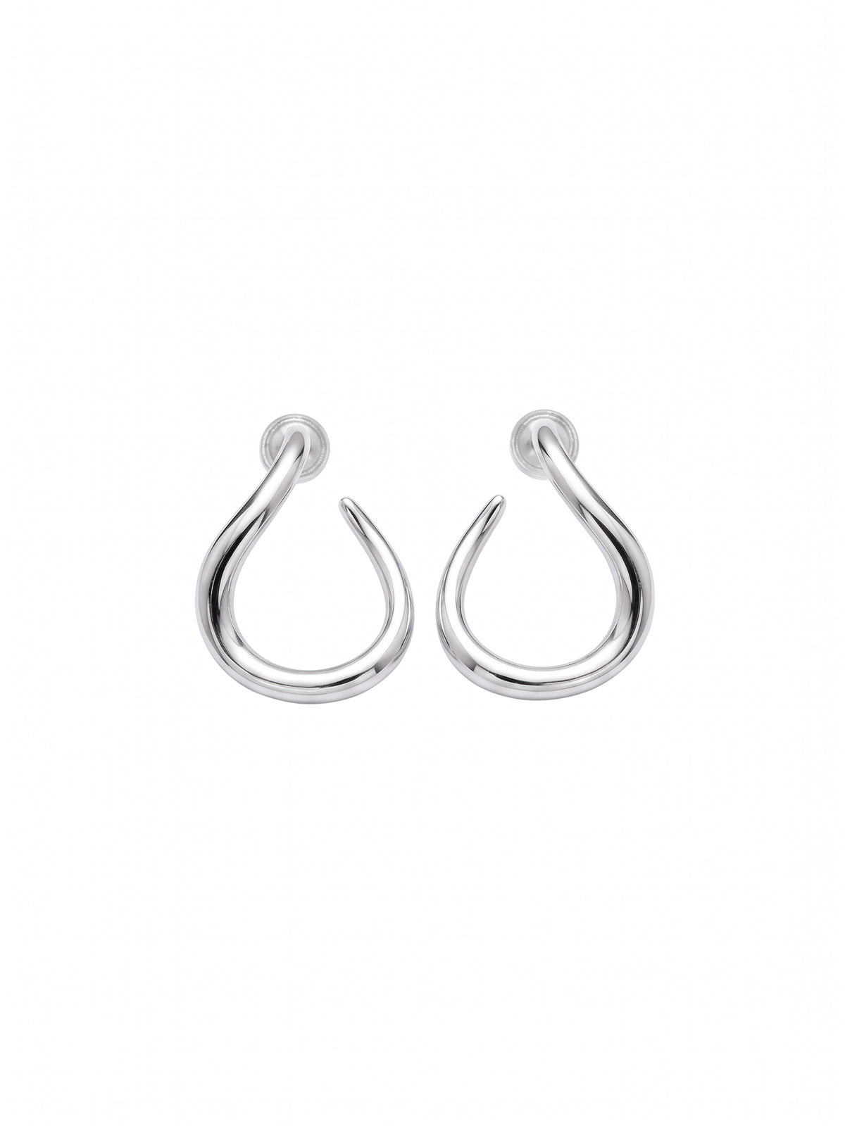 The Fluid Twist Open-Hoop Earrings