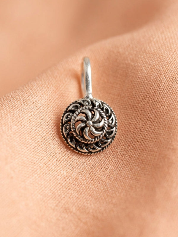 Antique Swirl Mandala Nose Pin