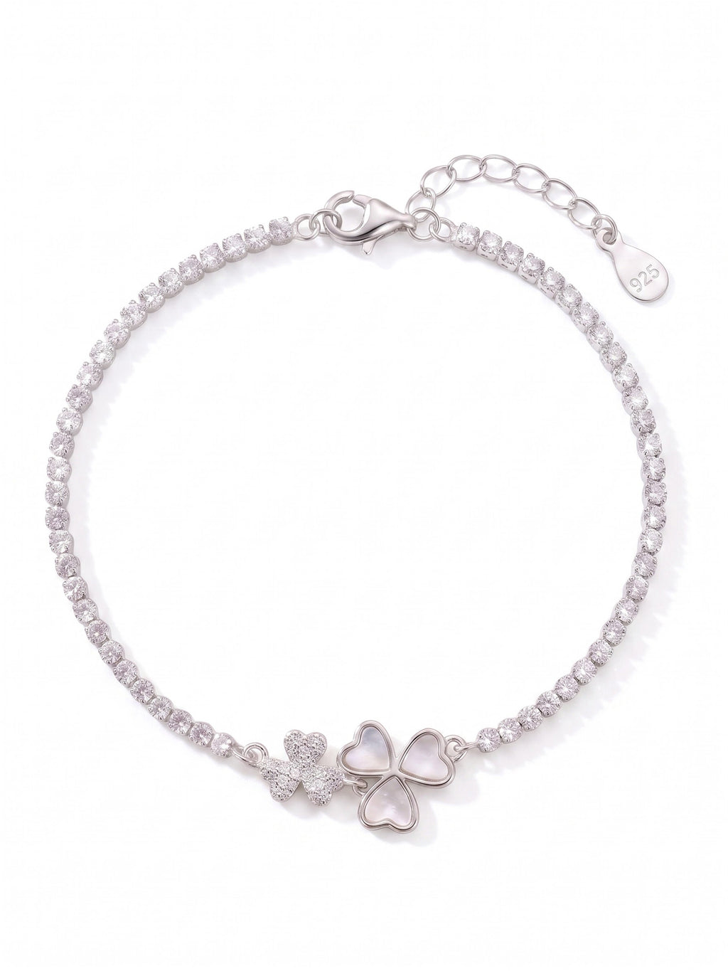 The Eternal Clover Mother-of-Pearl Tennis Bracelet
