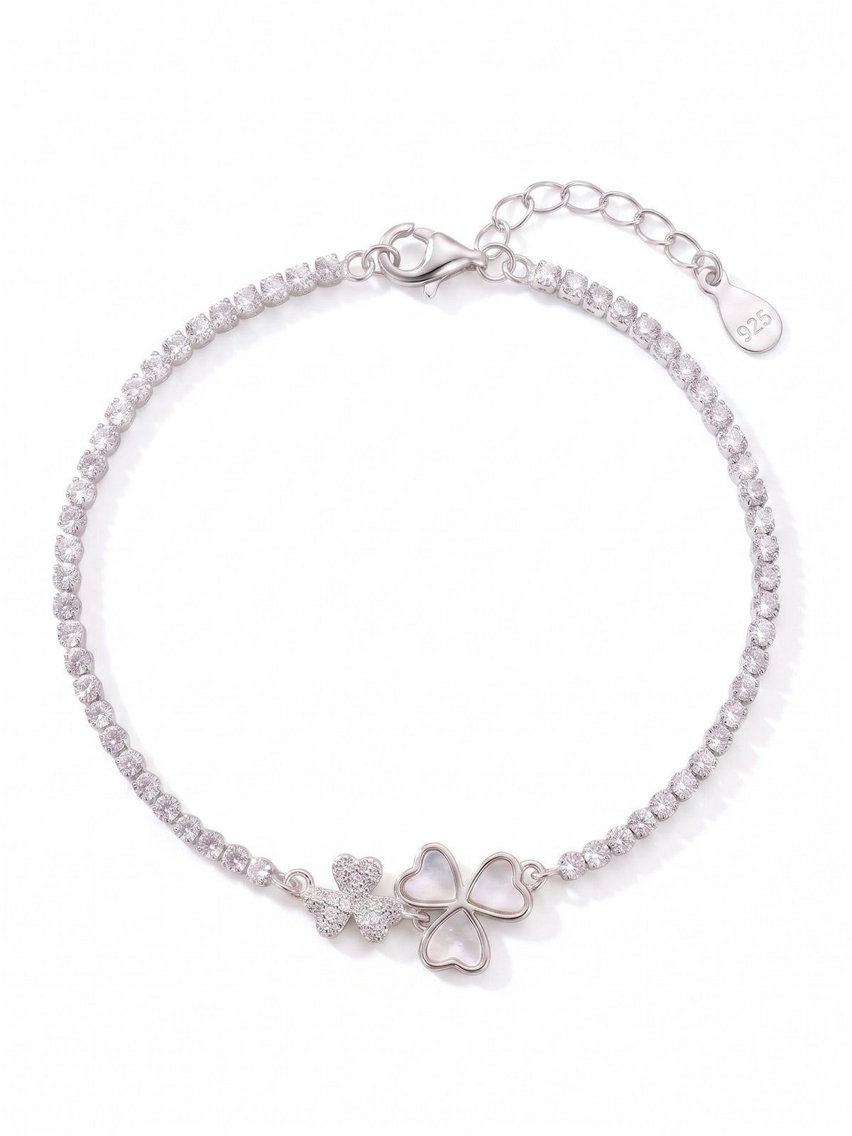 The Eternal Clover Mother-of-Pearl Tennis Bracelet
