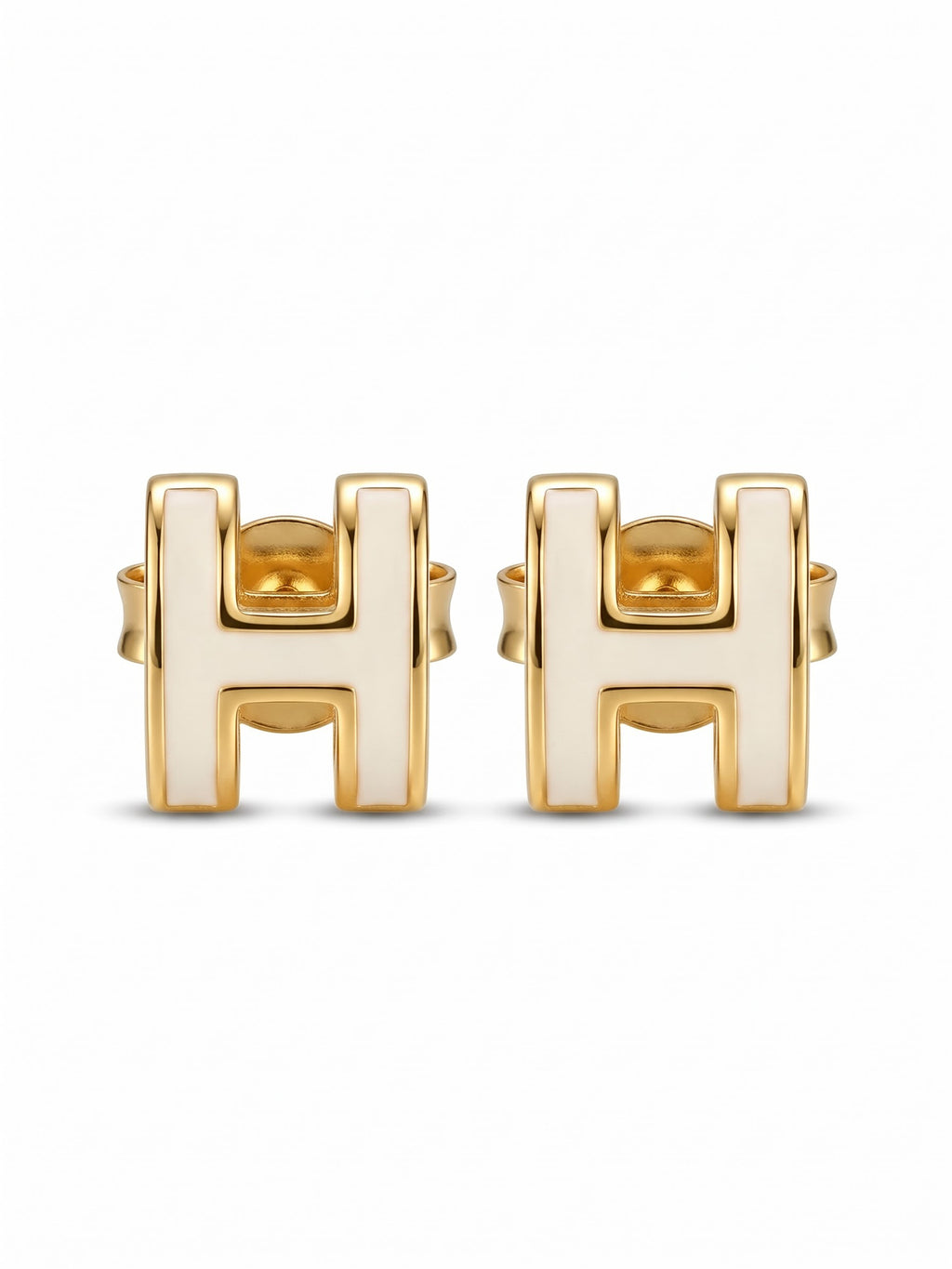 The Heritage 'H' Enamel Stud Earrings