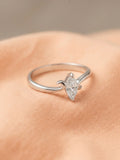 Marquise Swirl Solitaire Ring